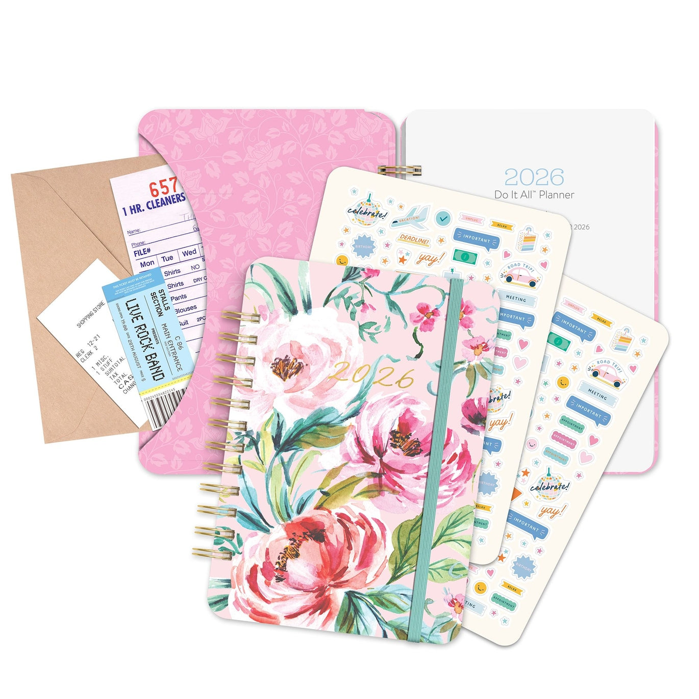 2026 Bella Flora Do It All - 17-Month Monthly & Weekly Diary/Planner
