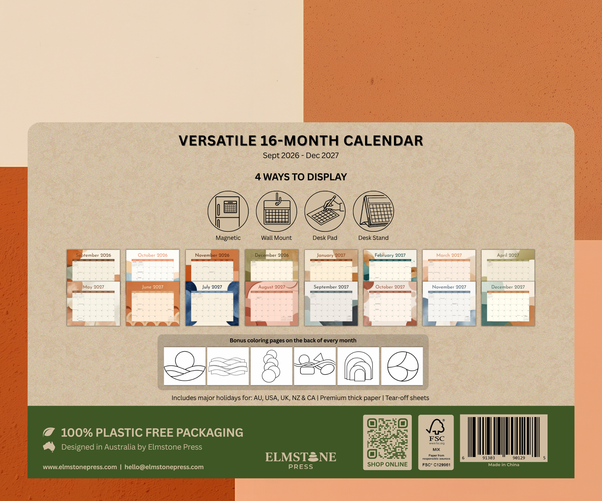 2027 Form & Flow - Versatile 4-in-1 Deluxe Calendaer