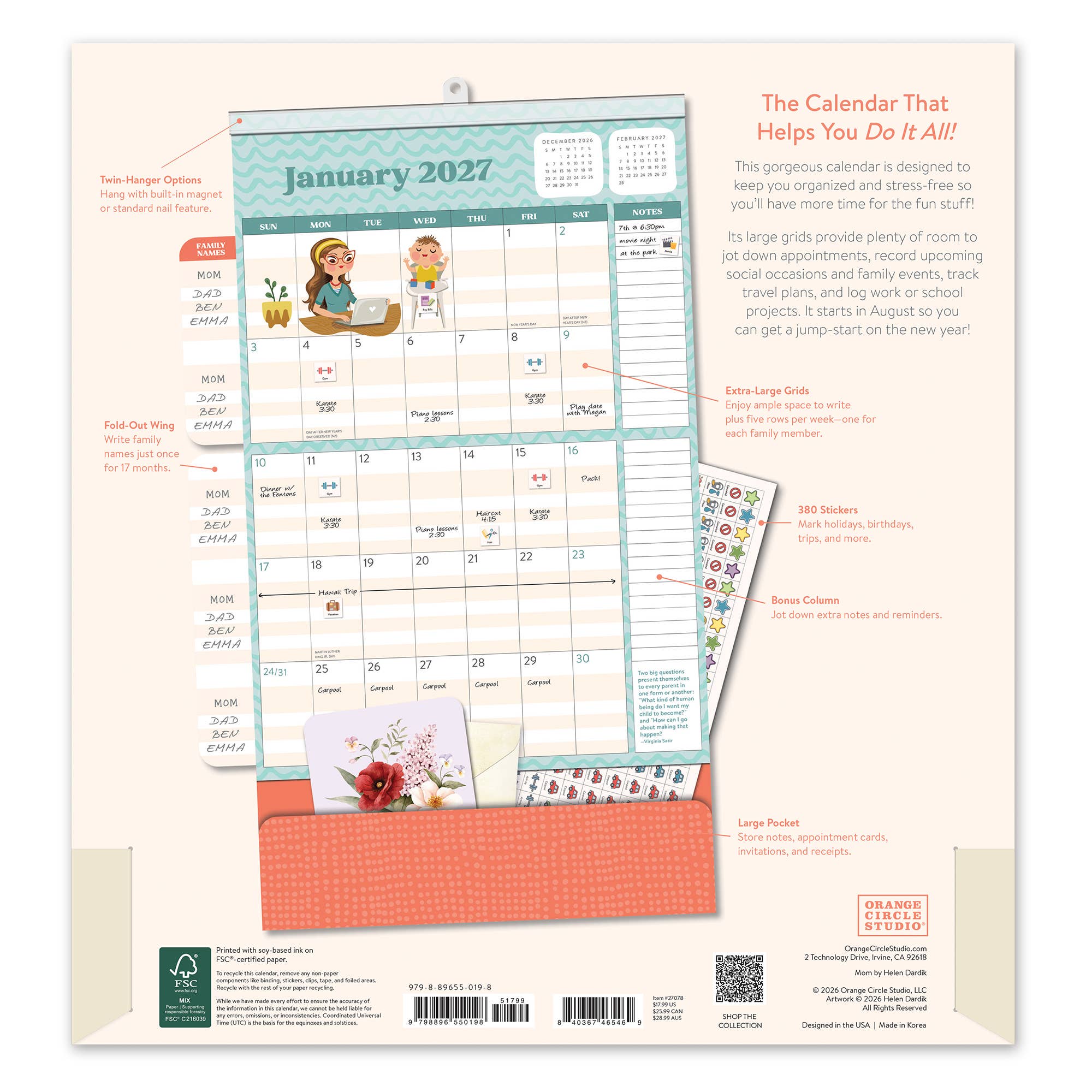 2027 Mom Do It All™ Wall Calendar