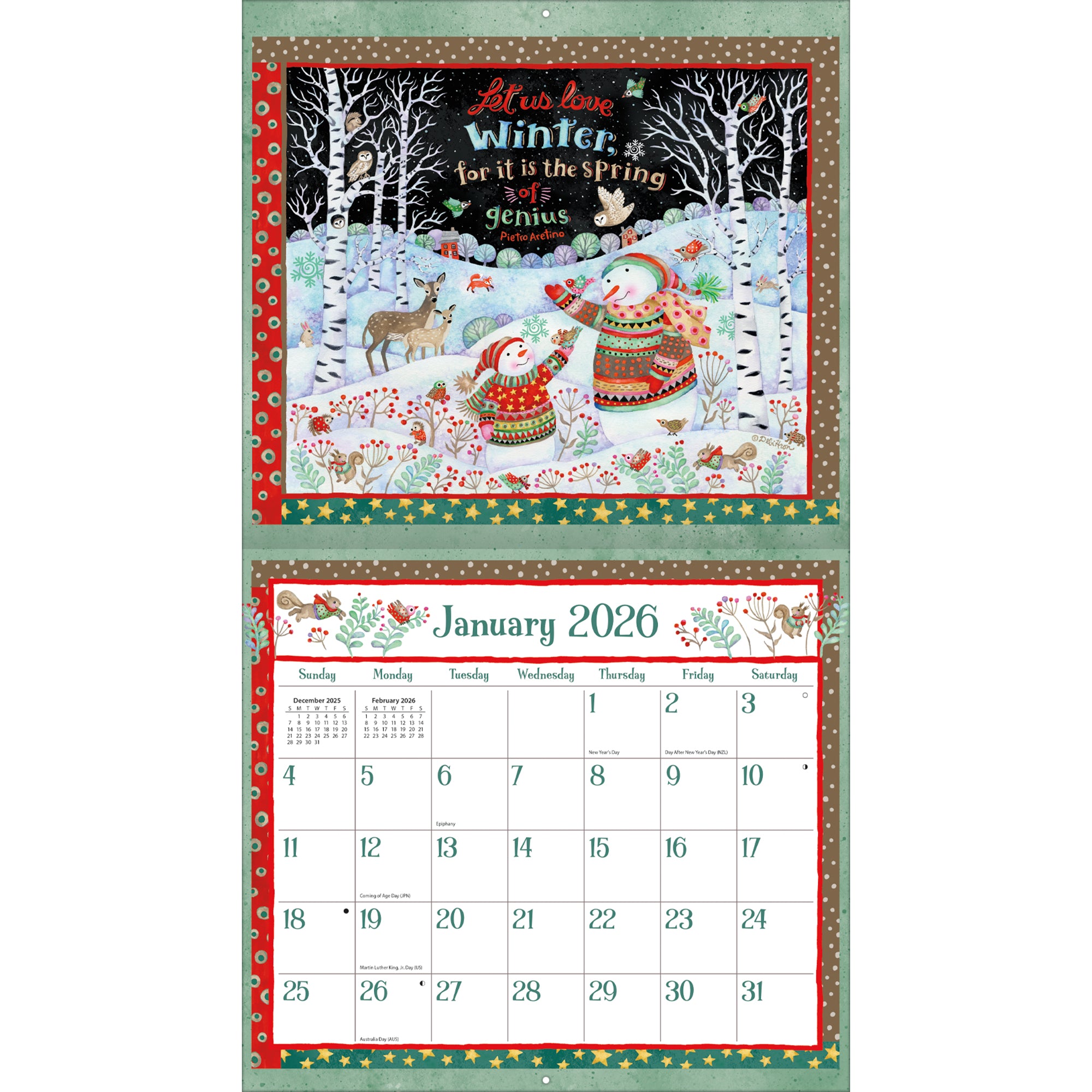 2026 LANG Simple Inspirations™ - Deluxe Wall Calendar