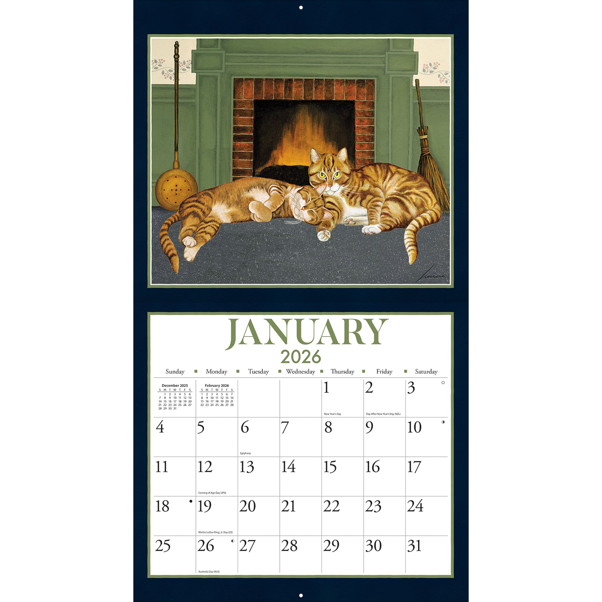 2026 LANG American Cat™ - Deluxe Wall Calendar