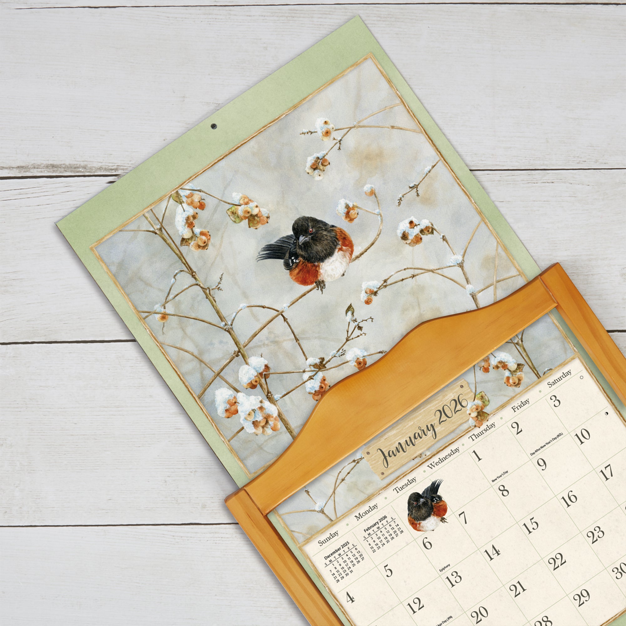 2026 LANG Birds In The Garden - Deluxe Wall Calendar