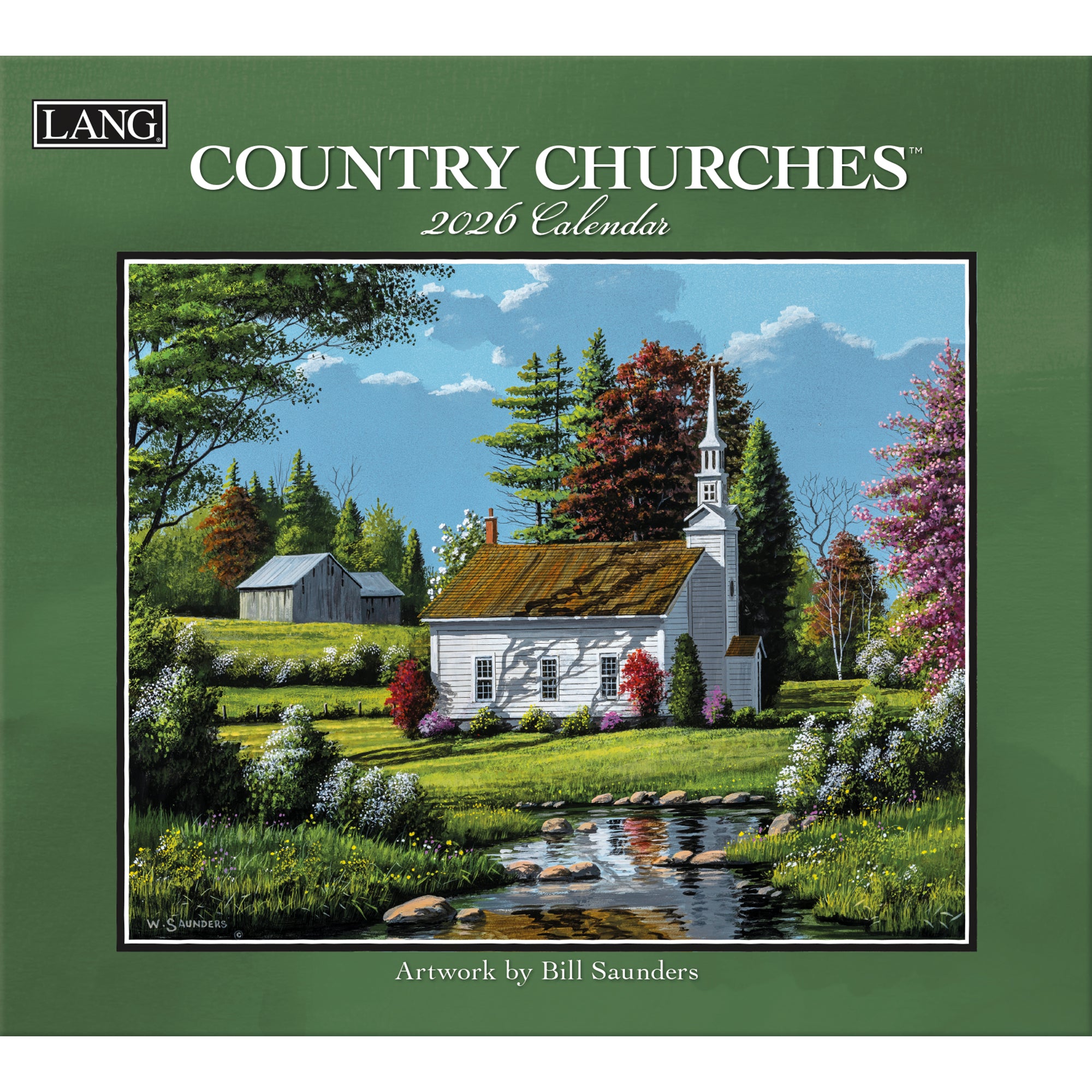 2026 LANG Country Churches - Deluxe Wall Calendar