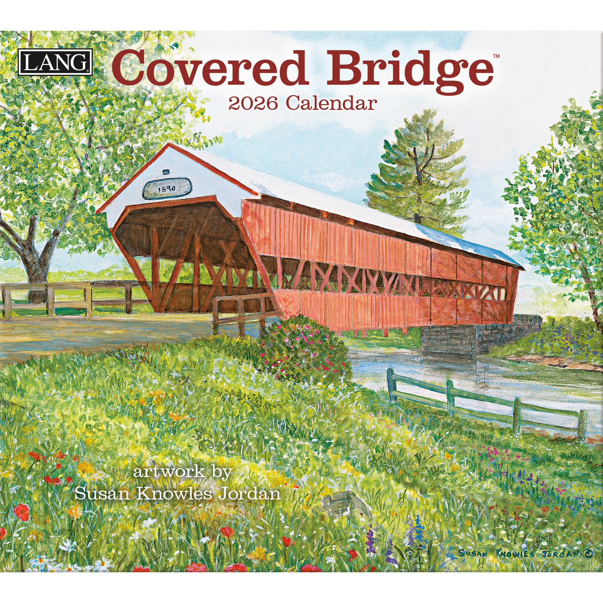 2026 LANG Covered Bridge - Deluxe Wall Calendar