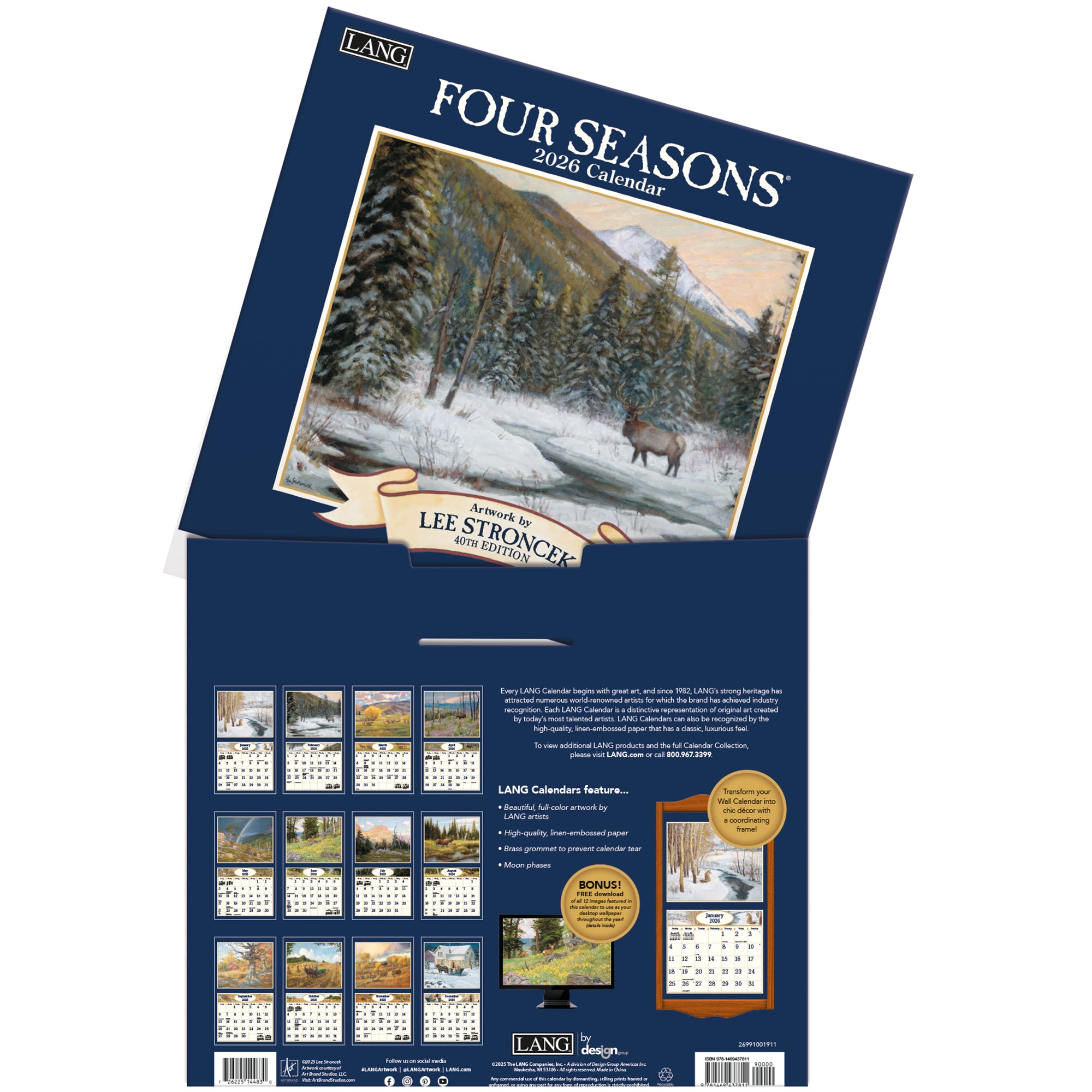 2026 LANG Four Seasons® - Deluxe Wall Calendar