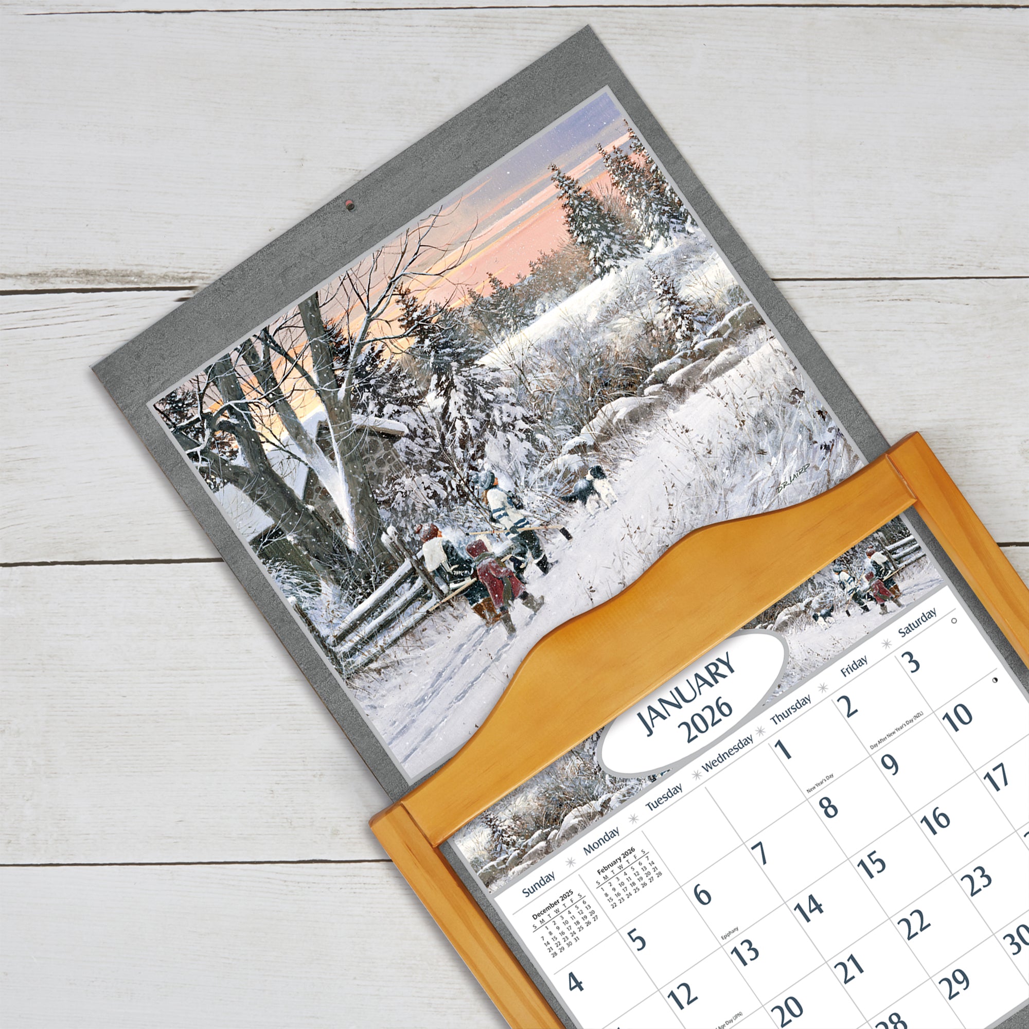 2026 LANG Hockey Hockey Hockey - Deluxe Wall Calendar