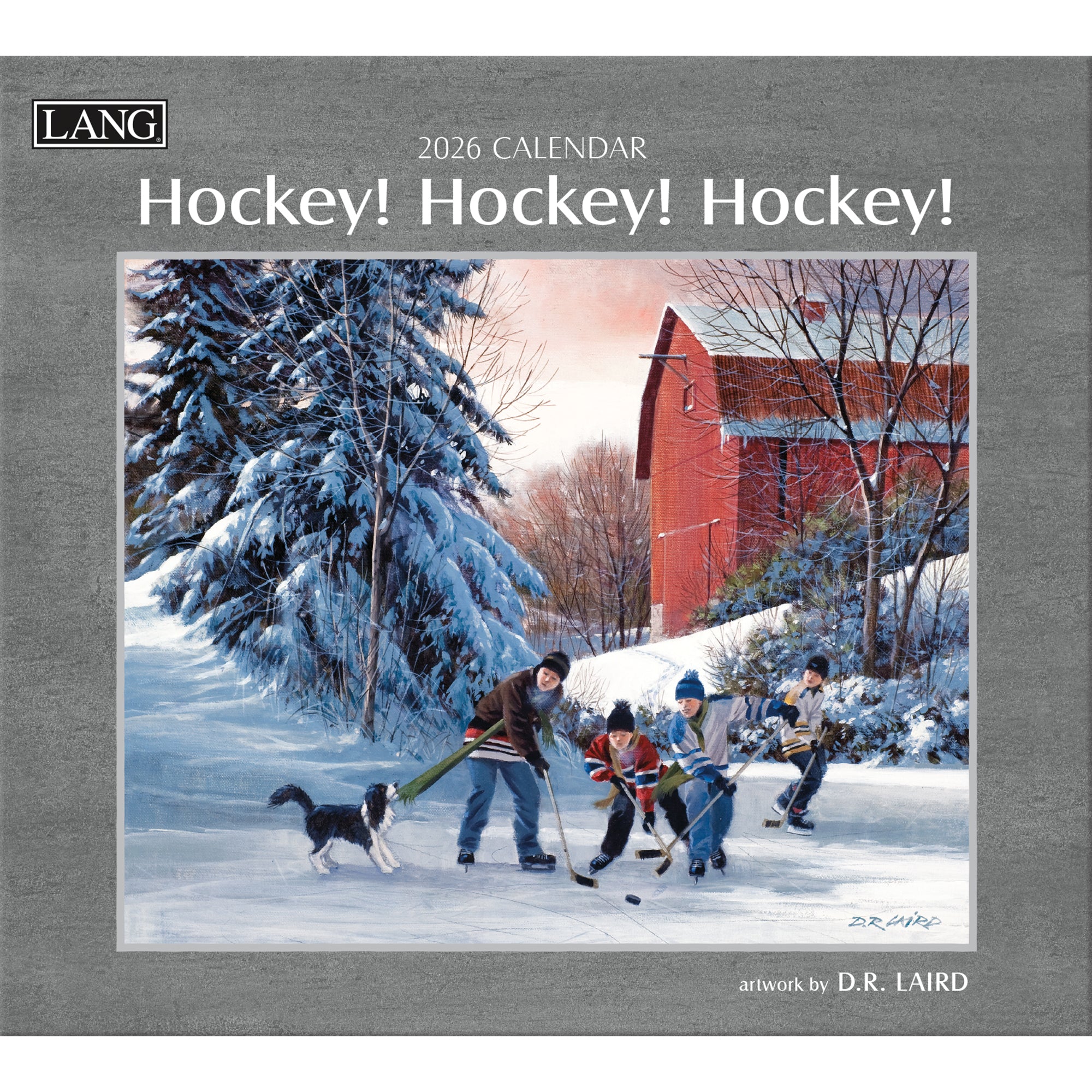 2026 LANG Hockey Hockey Hockey - Deluxe Wall Calendar