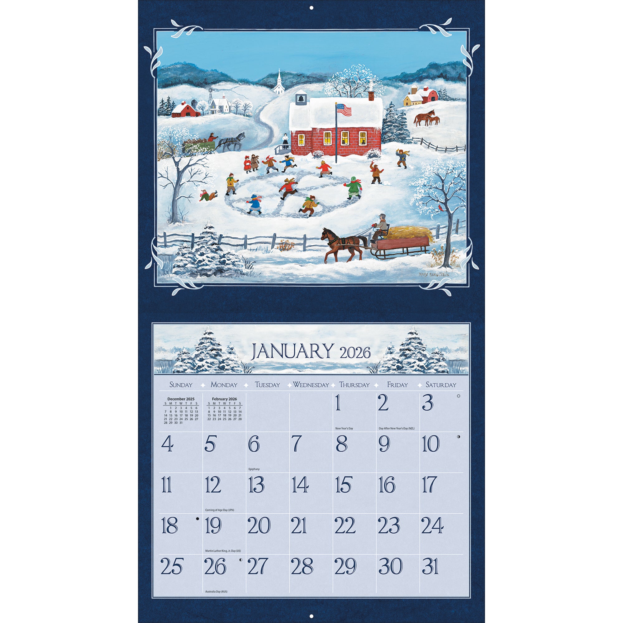2026 LANG Folk Art™ - Deluxe Wall Calendar