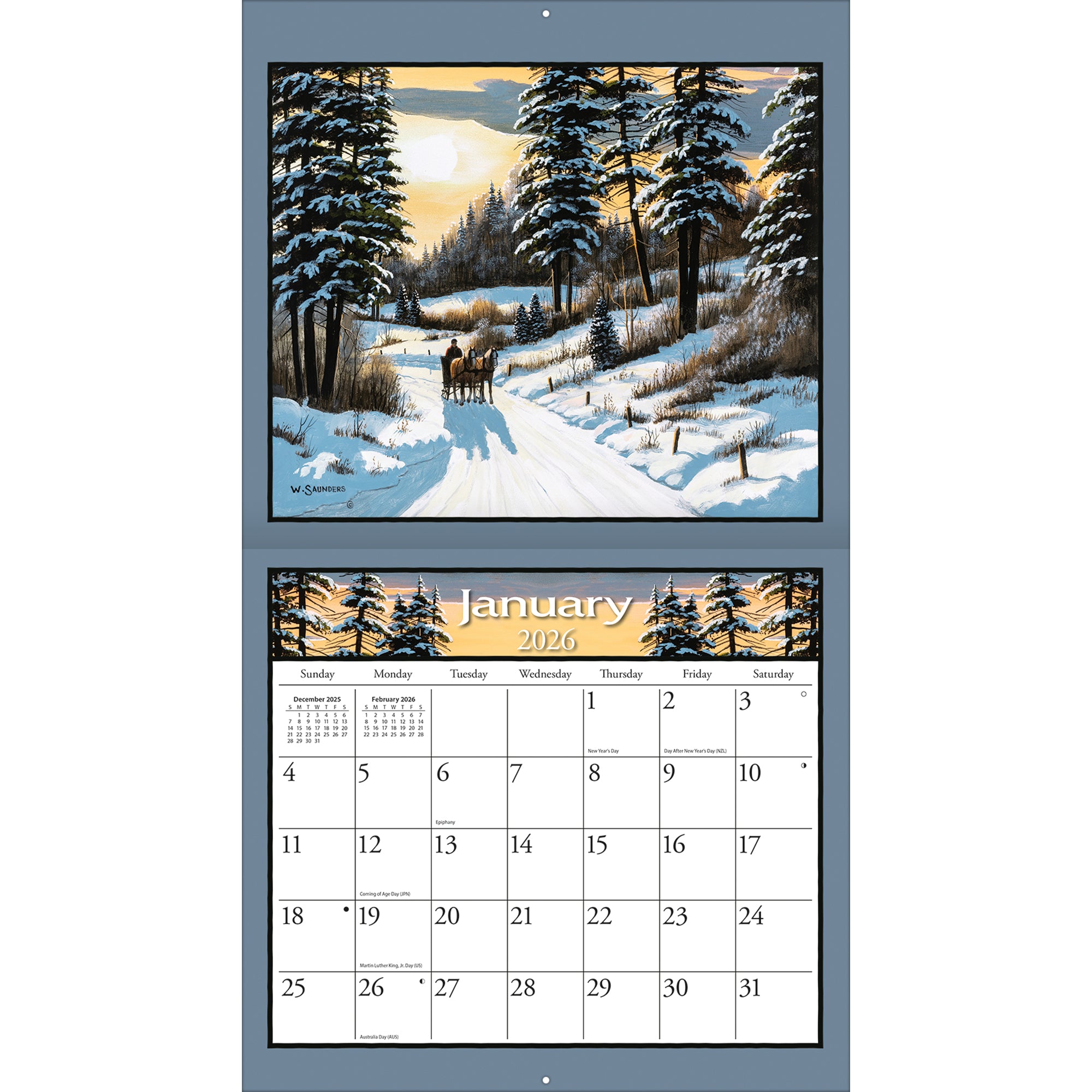 2026 LANG Lure Of The Outdoors - Deluxe Wall Calendar