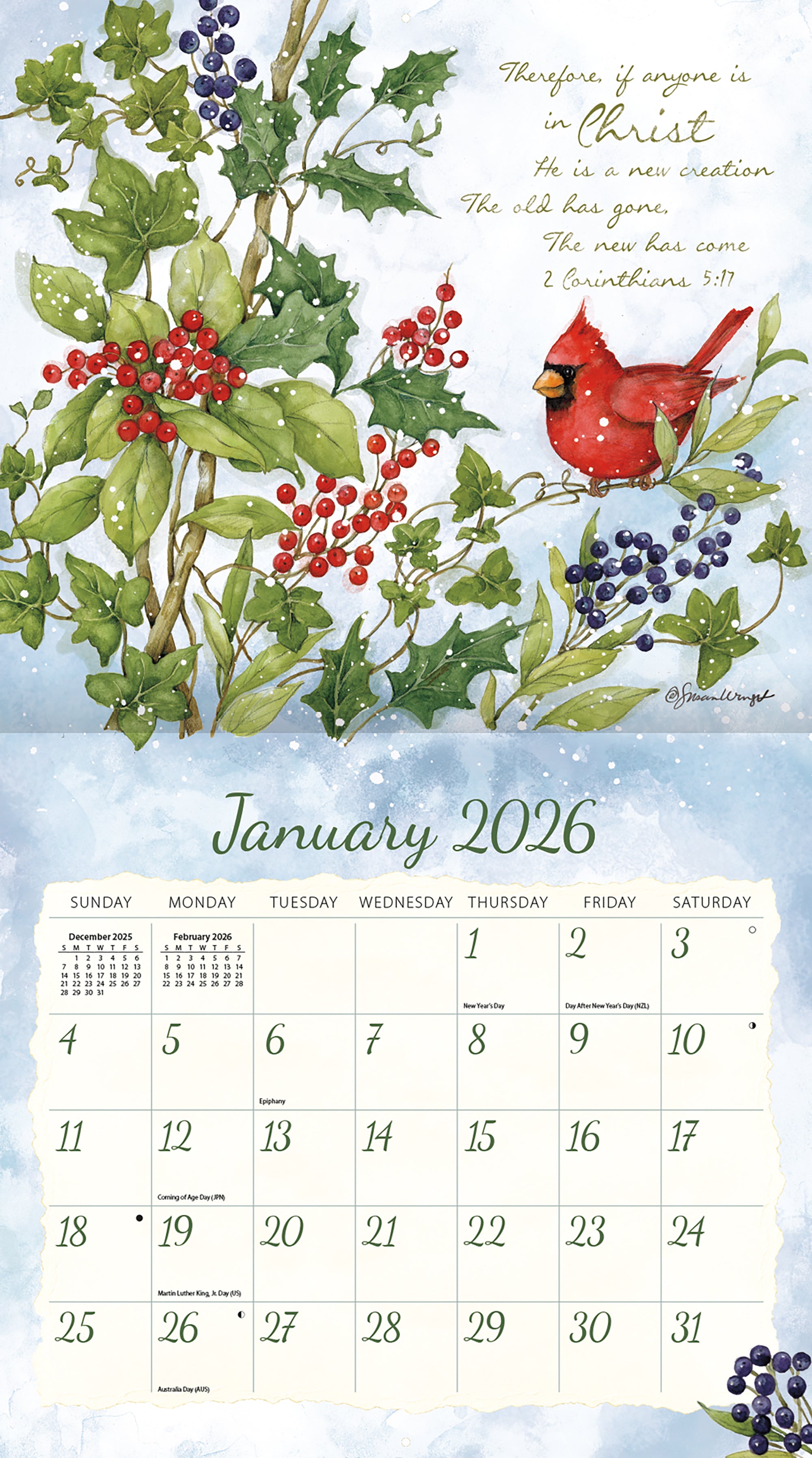 2026 LANG Nature'S Grace - Deluxe Wall Calendar