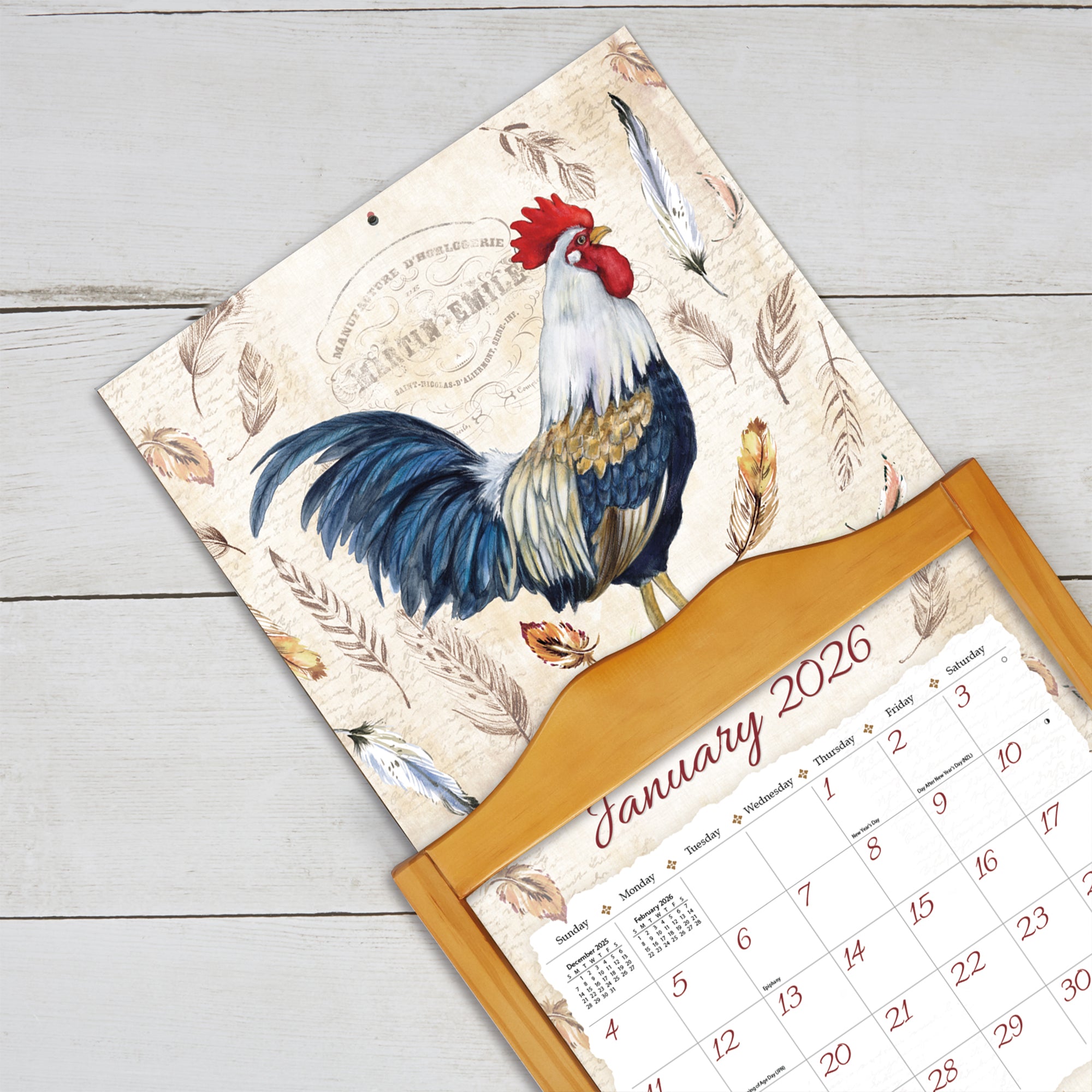 2026 LANG Proud Rooster™ - Deluxe Wall Calendar