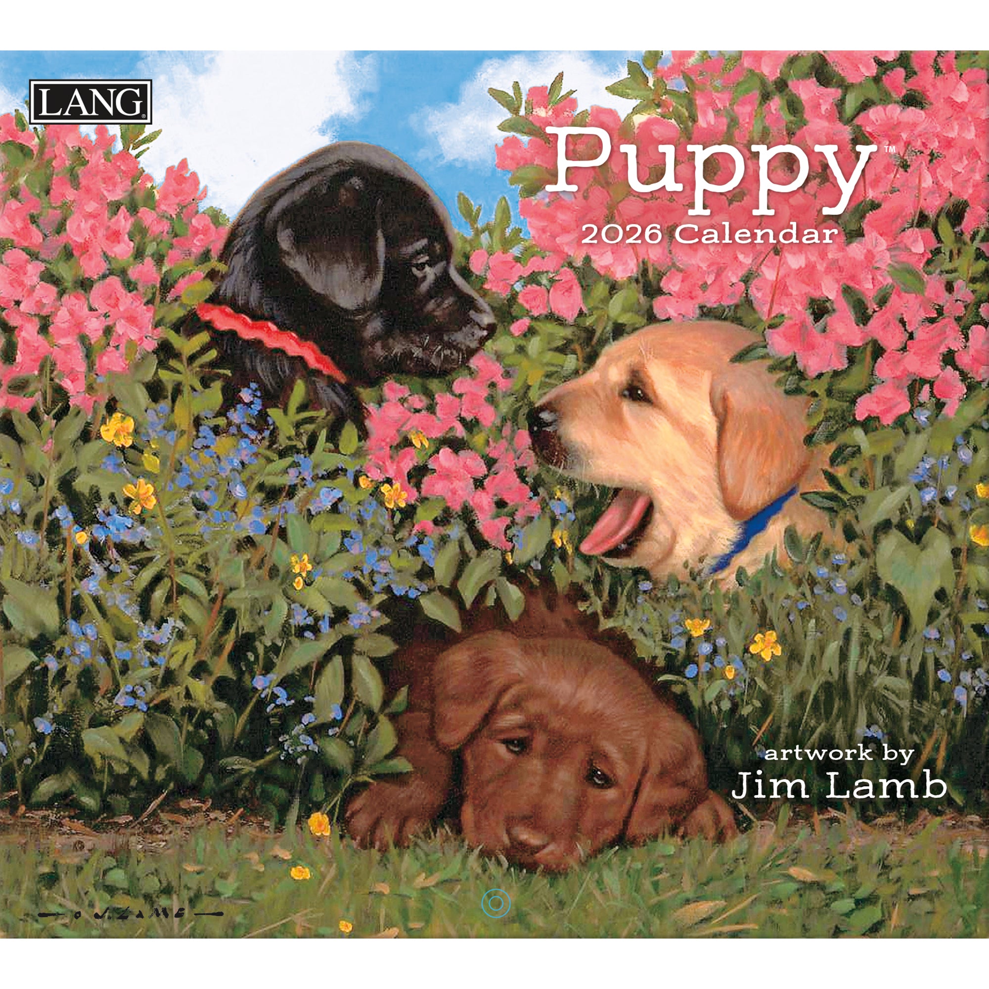 2026 LANG Puppy - Deluxe Wall Calendar