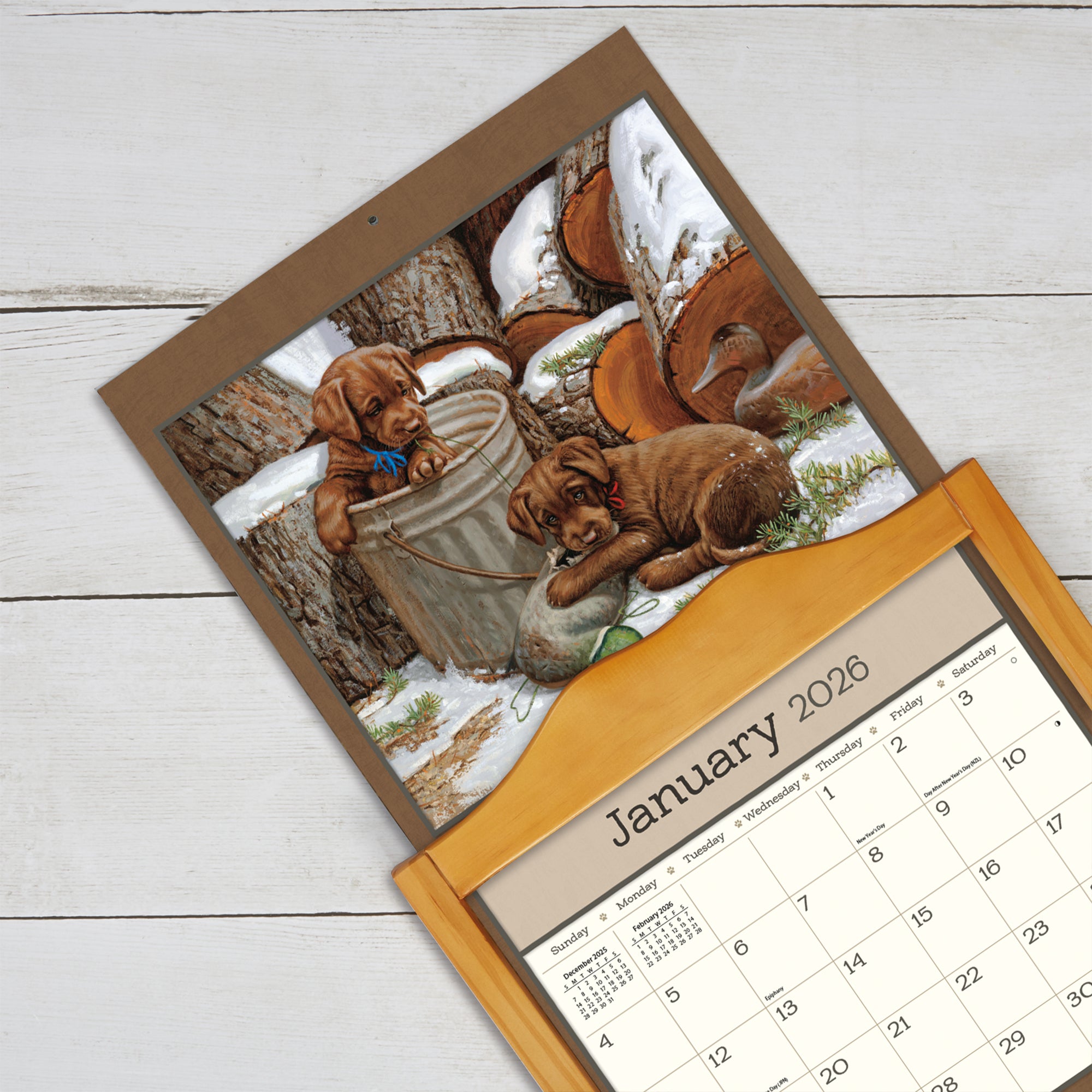 2026 LANG Puppy - Deluxe Wall Calendar