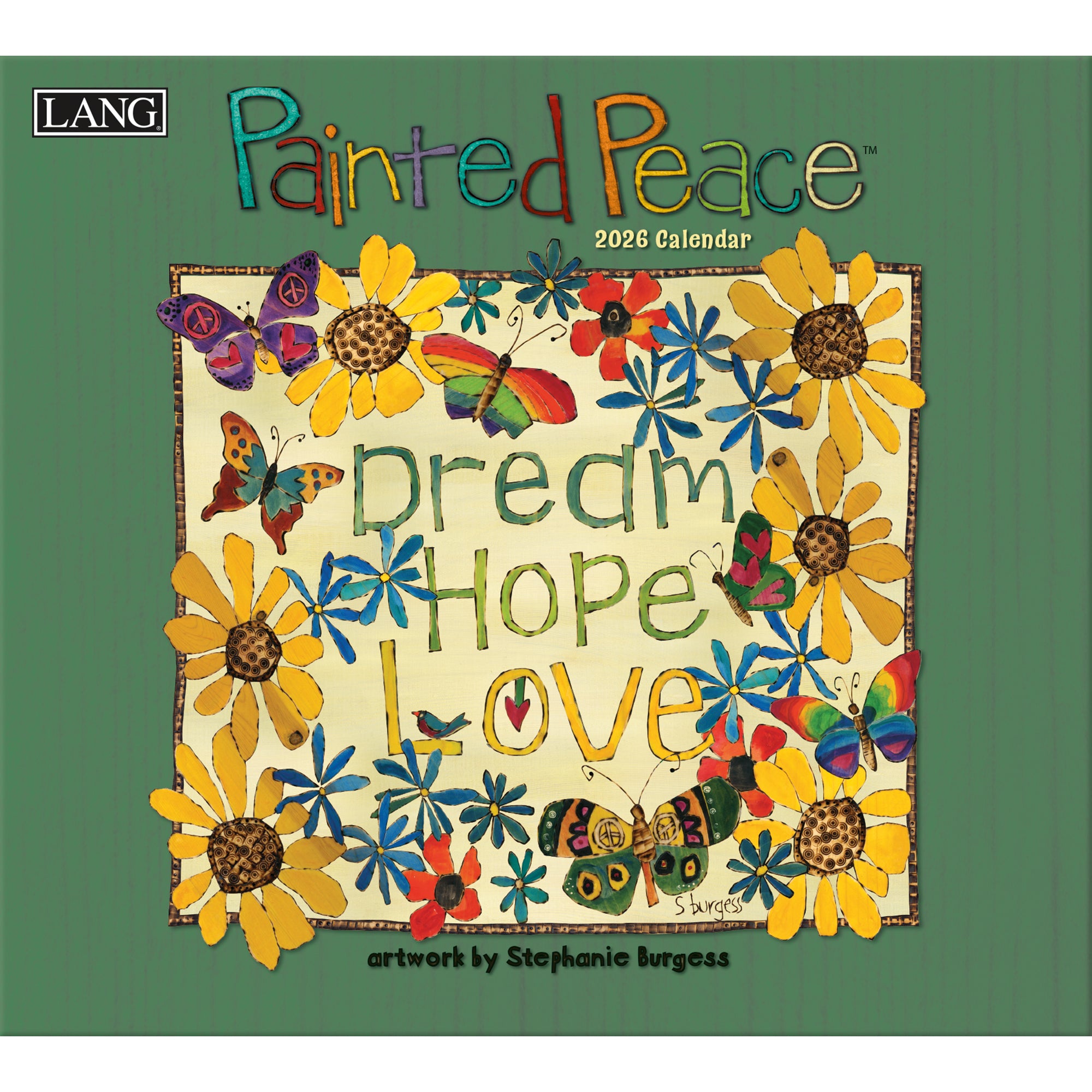 2026 LANG Painted Peace - Deluxe Wall Calendar