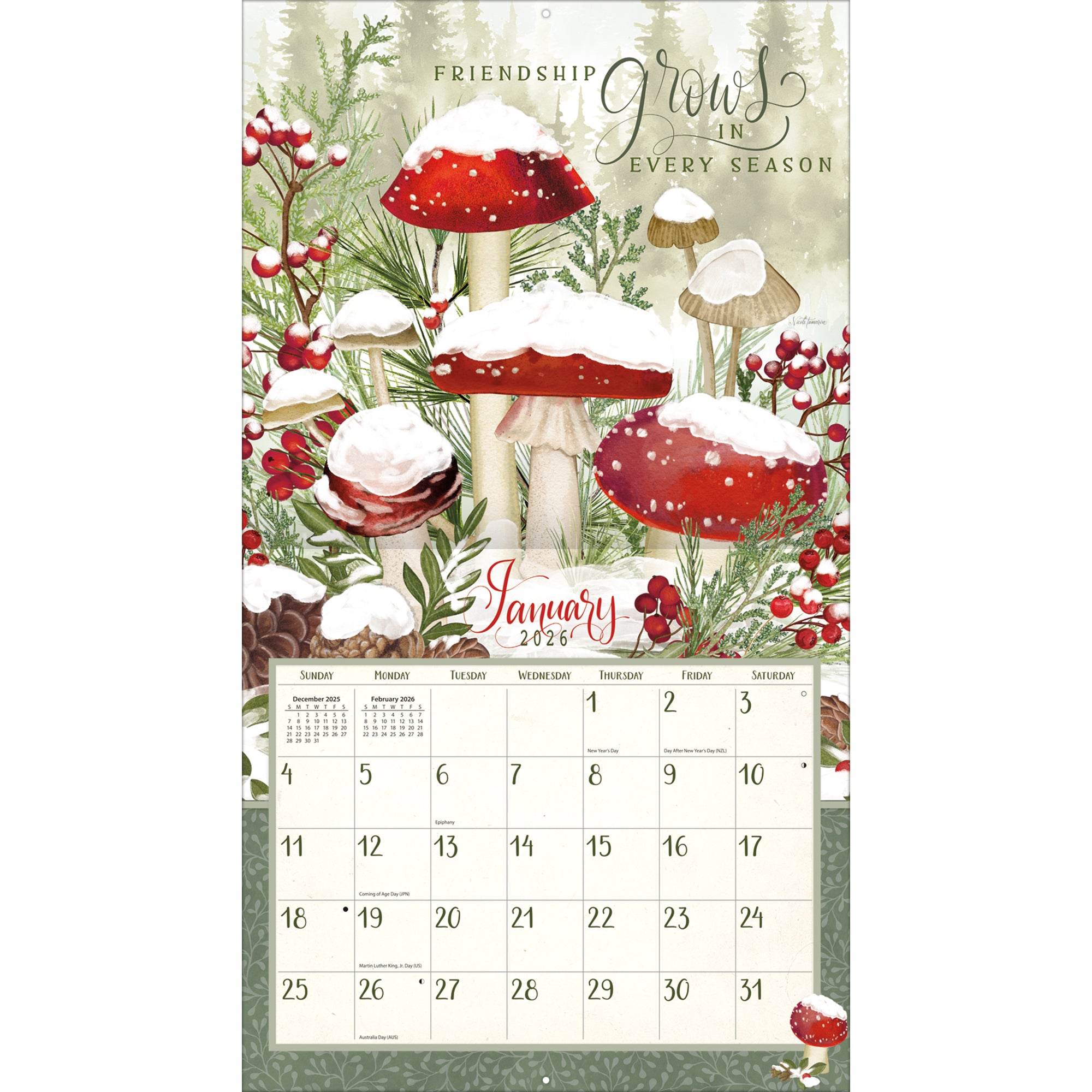 2026 LANG Abundant Friendship™ - Deluxe Wall Calendar