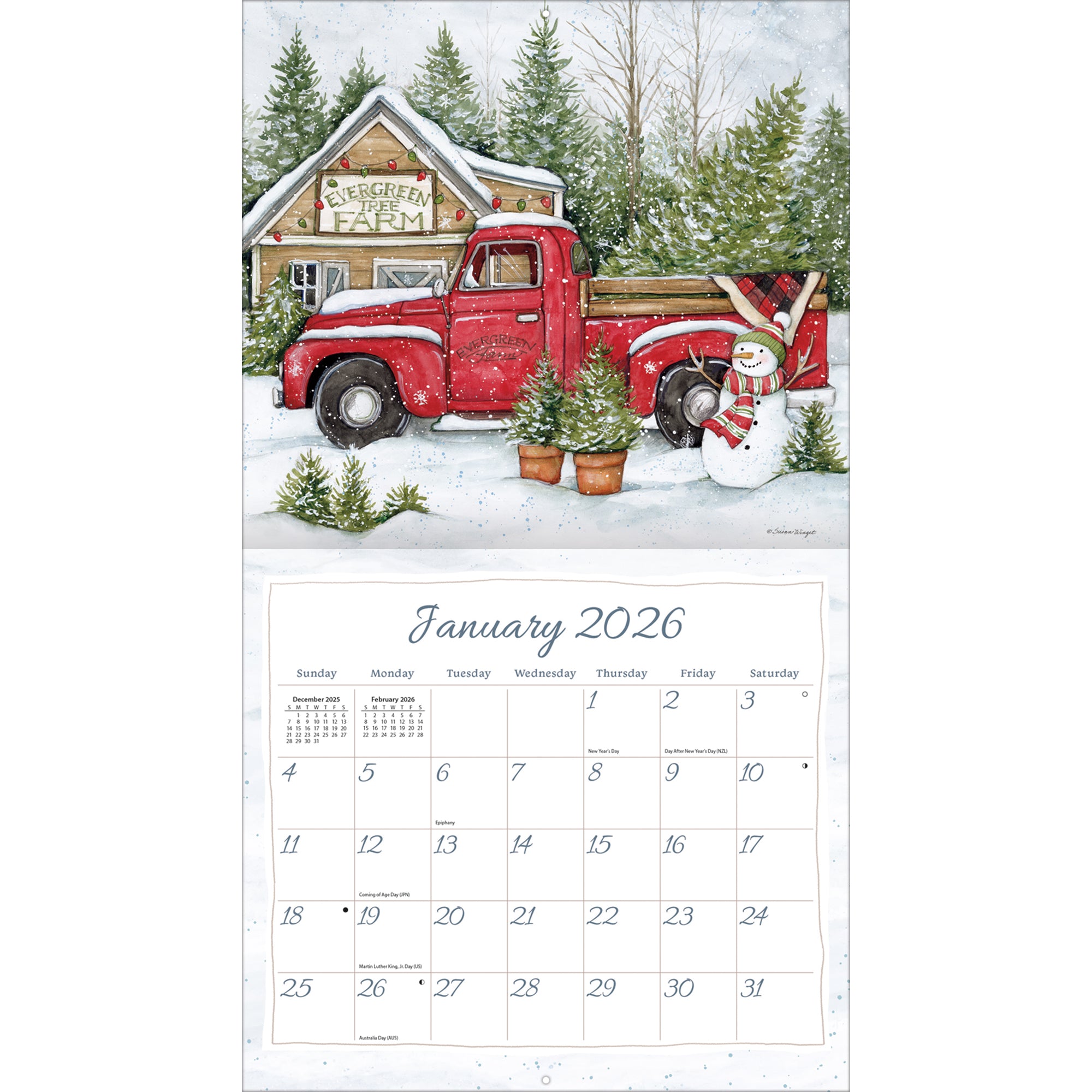 2026 LANG Truckin' Along - Deluxe Wall Calendar