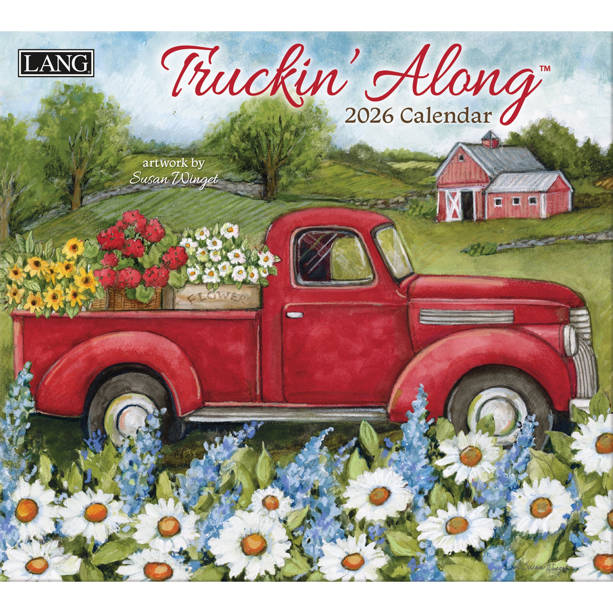 2026 LANG Truckin' Along - Deluxe Wall Calendar