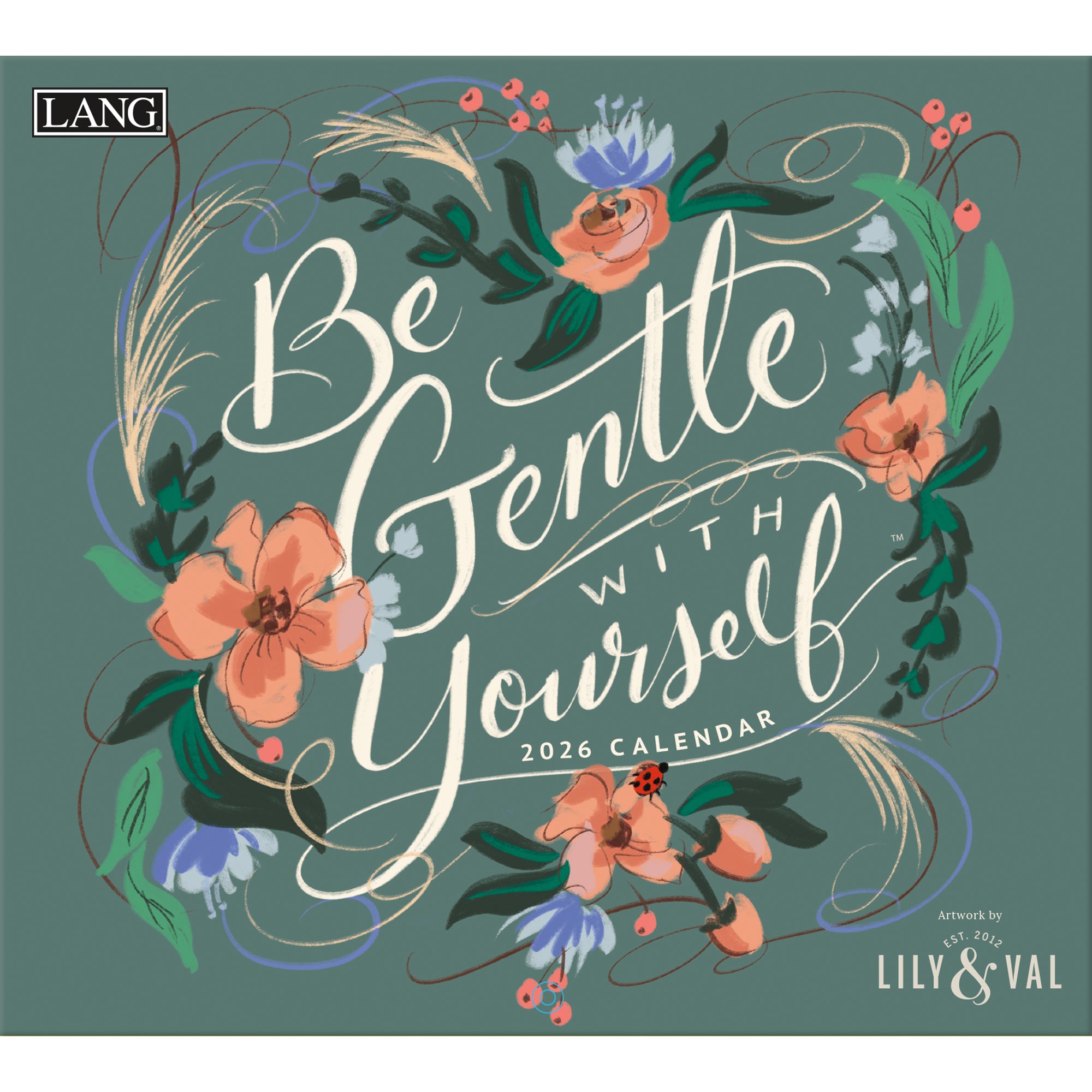 2026 LANG Be Gentle With Yourself - Deluxe Wall Calendar