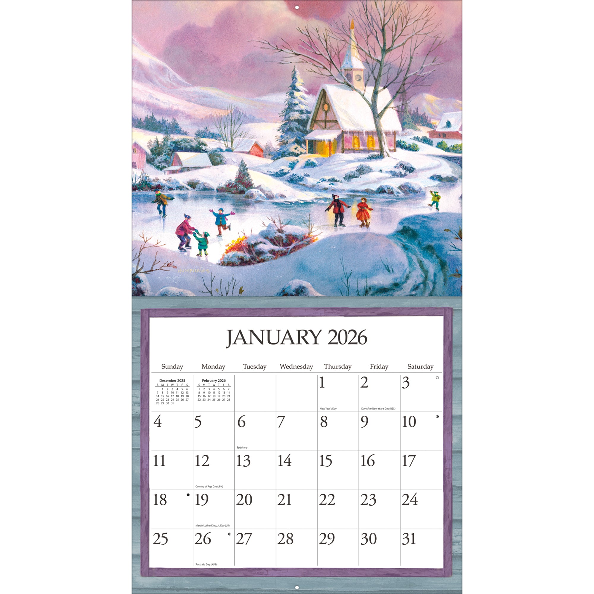 2026 LANG Simple Country - Deluxe Wall Calendar