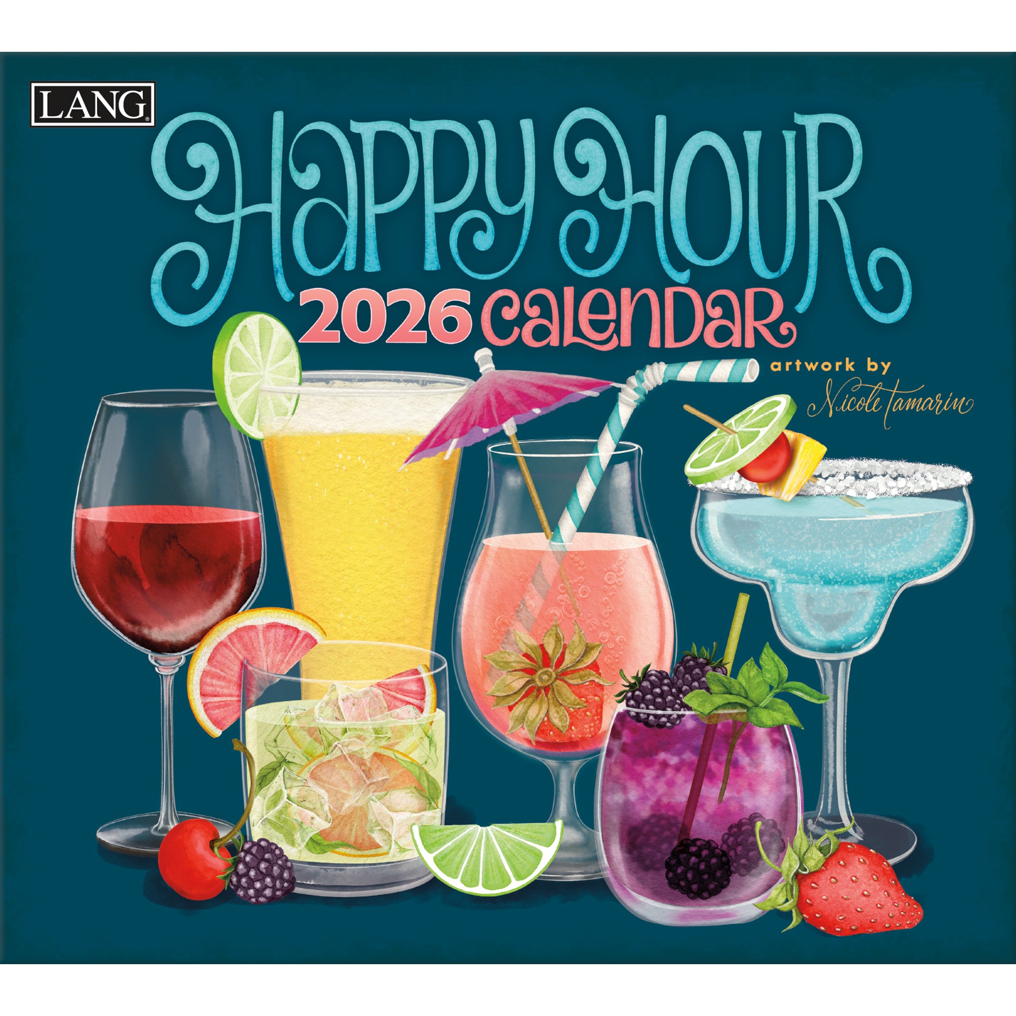 2026 LANG Happy Hour - Deluxe Wall Calendar