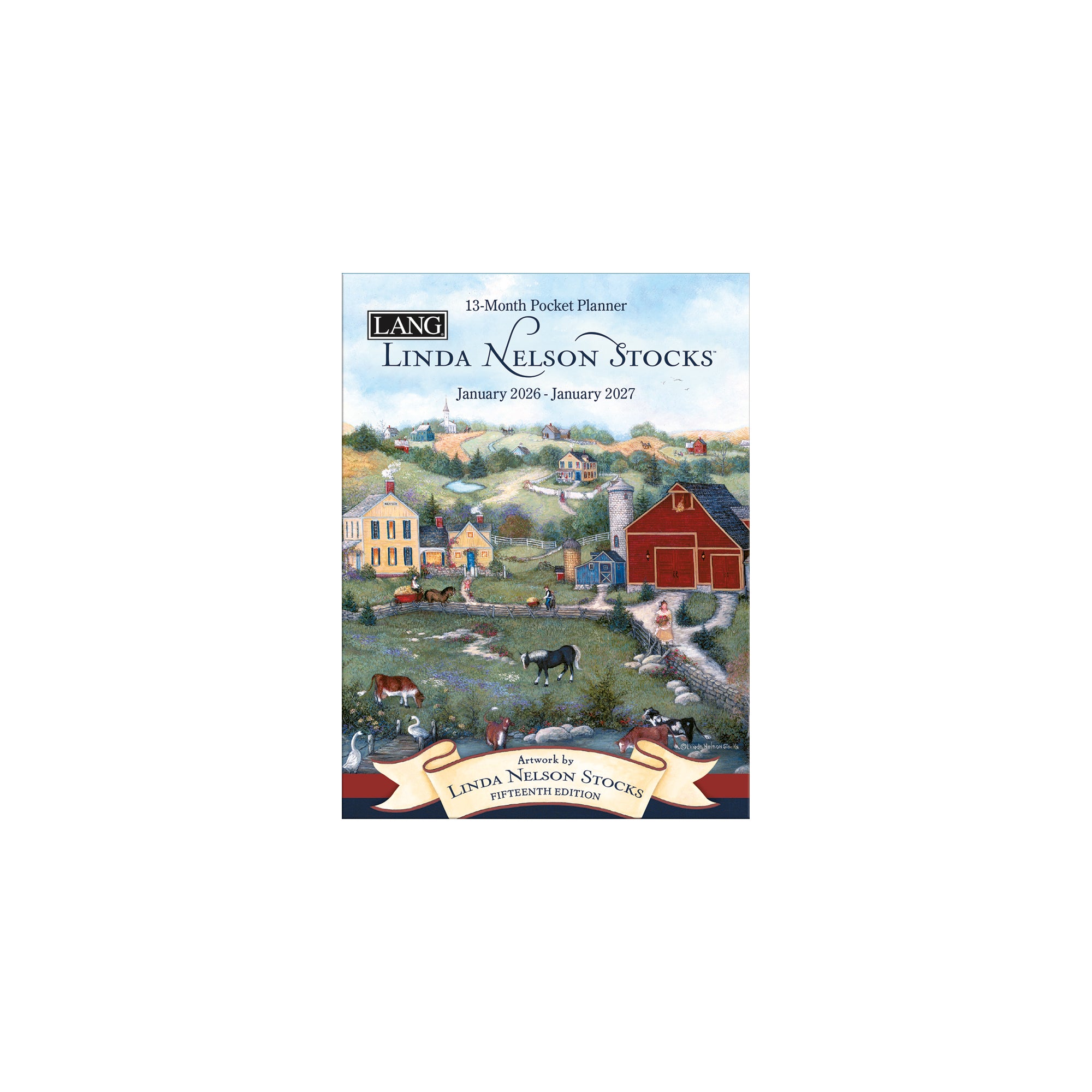 2026 LANG Linda Nelson Stocks - 13 Month Monthly Pocket Diary/Planner
