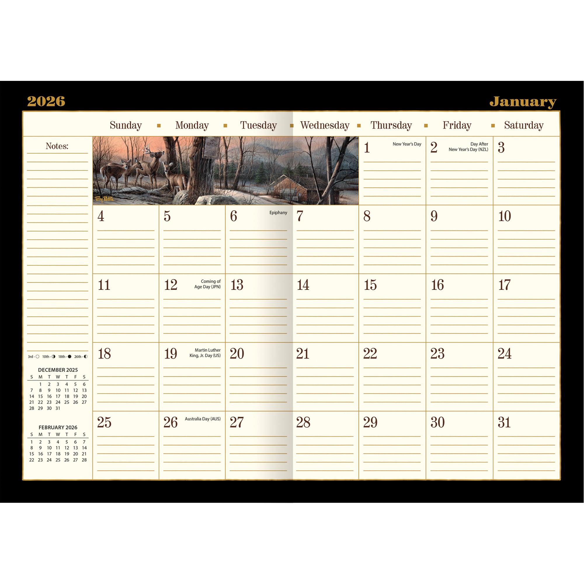 2026 LANG Terry Redlin - 13 Month Monthly Pocket Diary/Planner