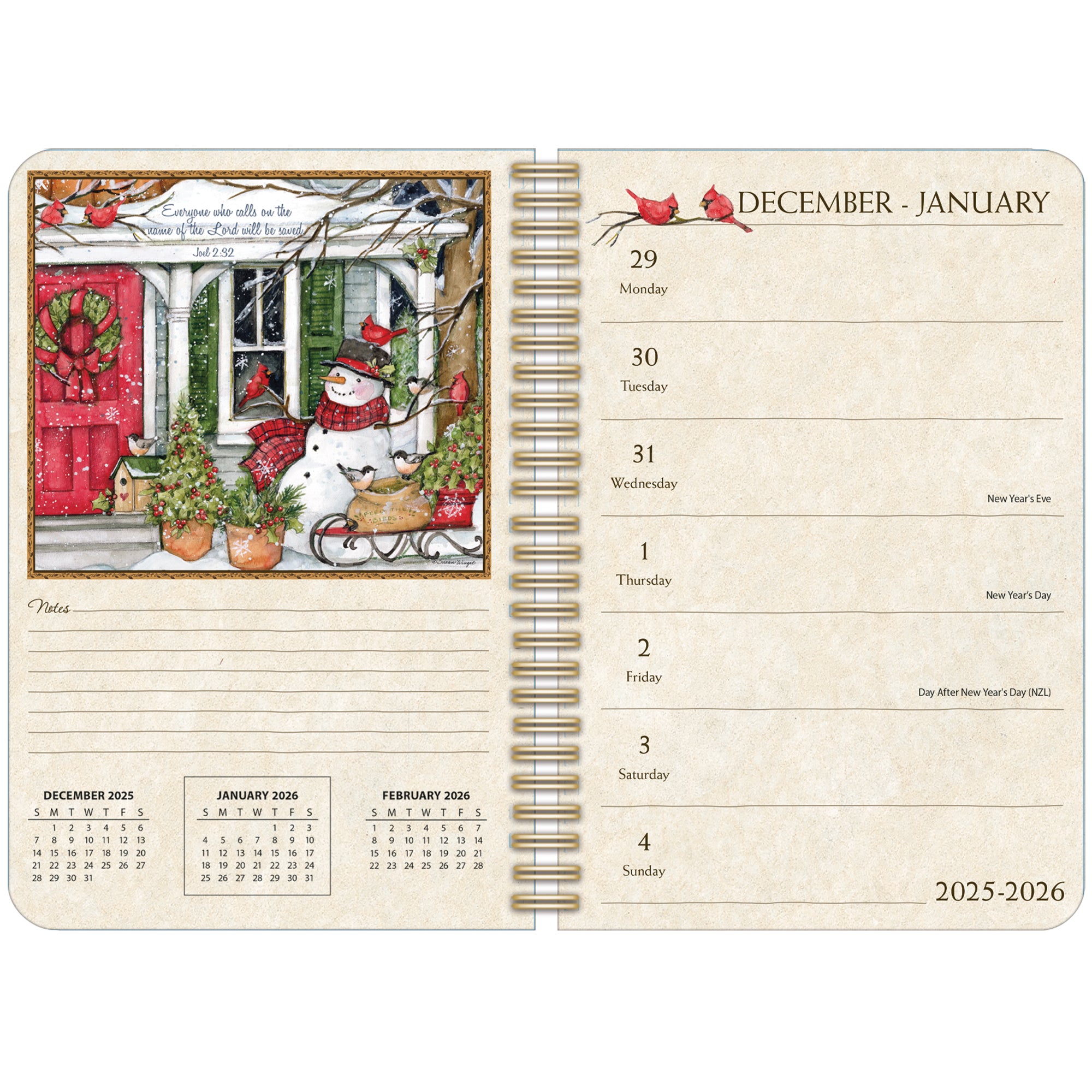 2026 LANG Bountiful Blessings™ - Spiral Monthly & Weekly Engagement Diary/Planner