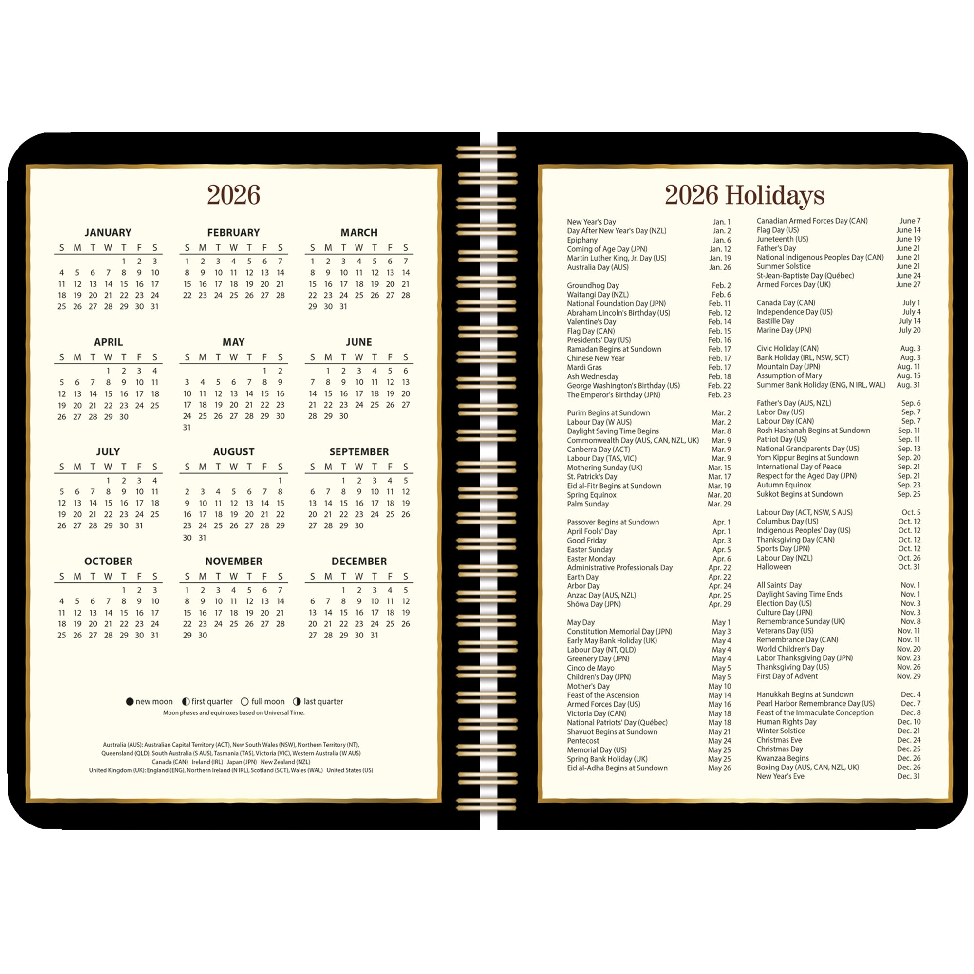 2026 LANG Terry Redlin - Spiral Monthly & Weekly Engagement Diary/Planner