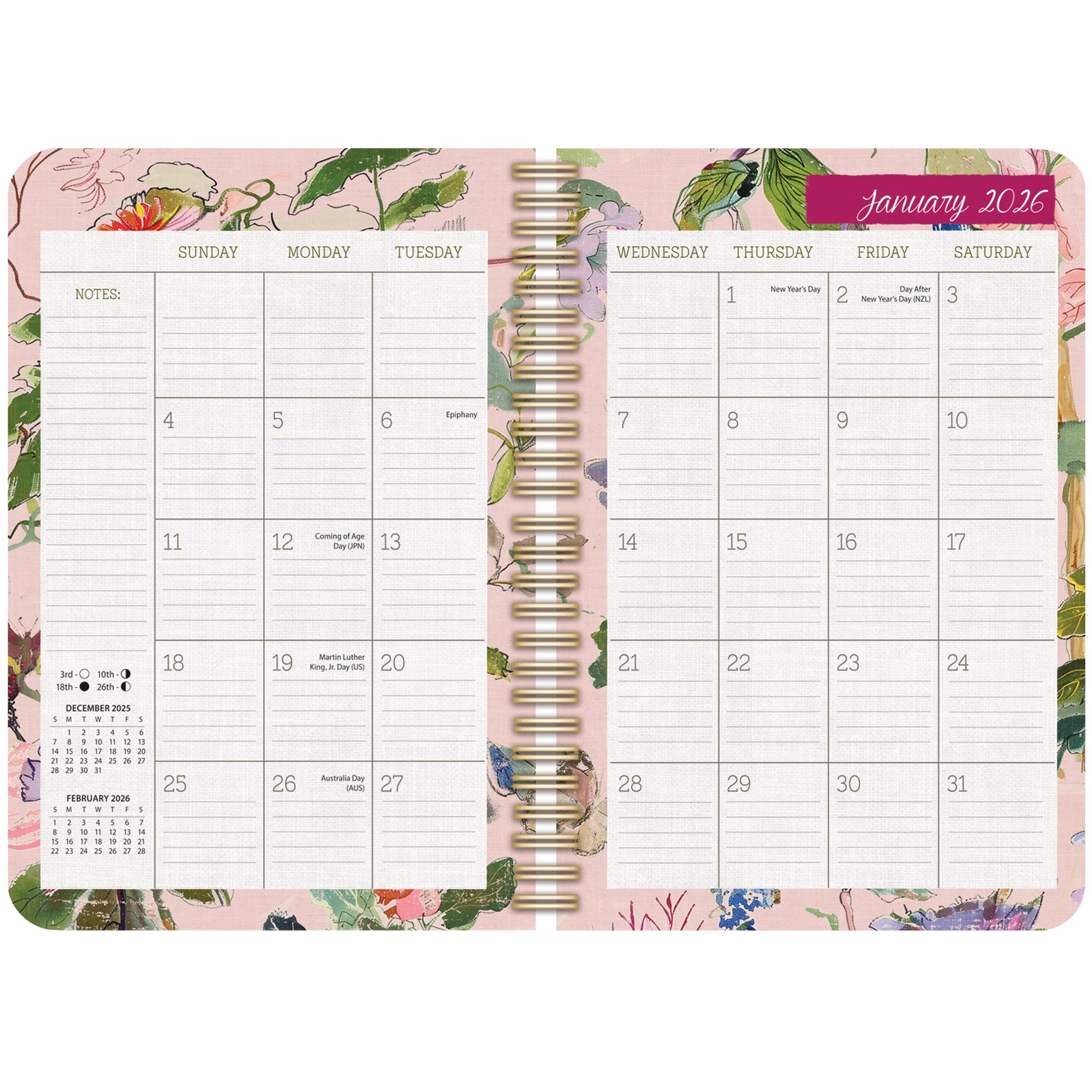 2026 LANG Patina Vie - Spiral Monthly & Weekly Engagement Diary/Planner