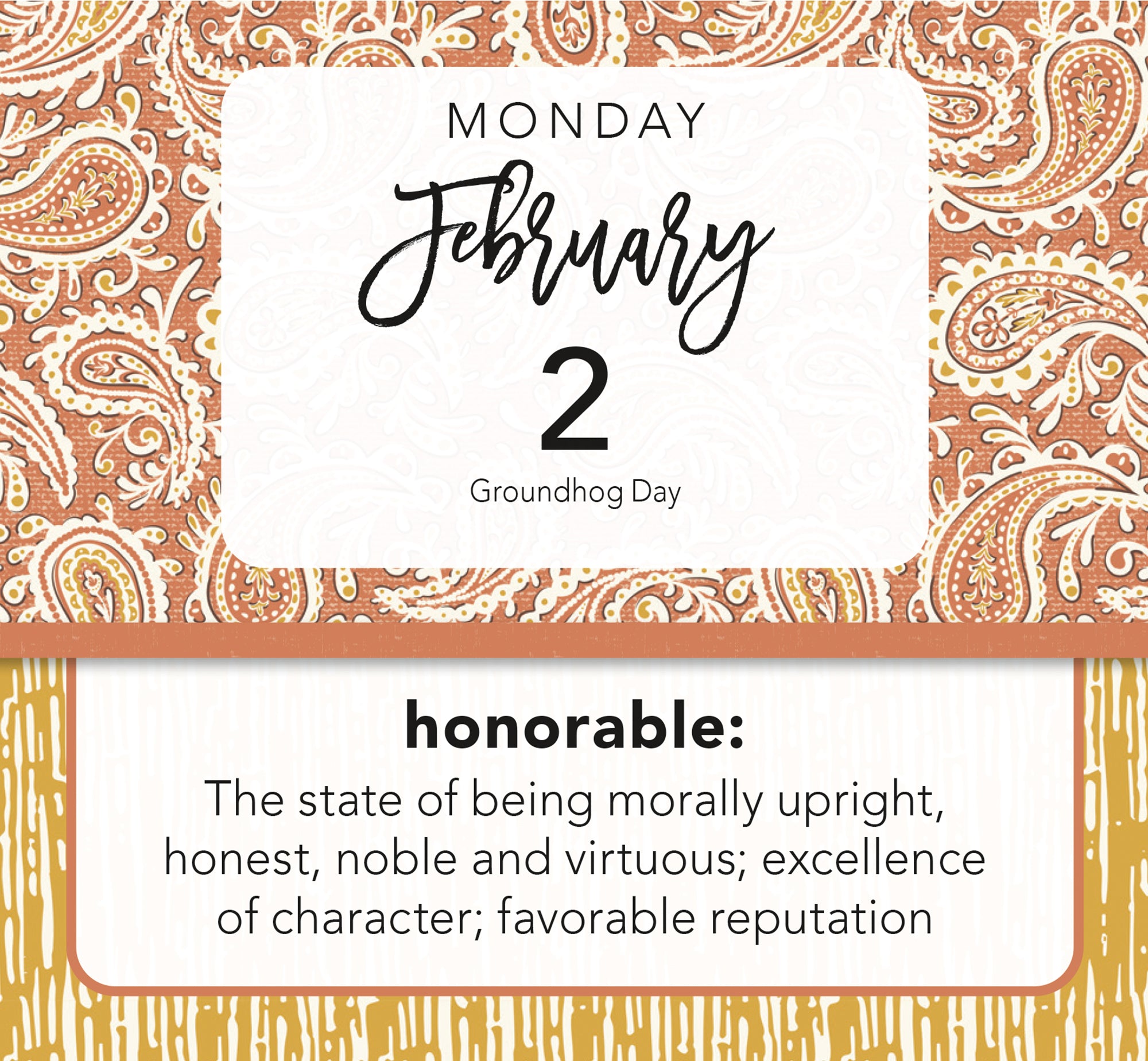 2026 LANG Positive Vibes - Mini Boxed Page-A-Day Calendar