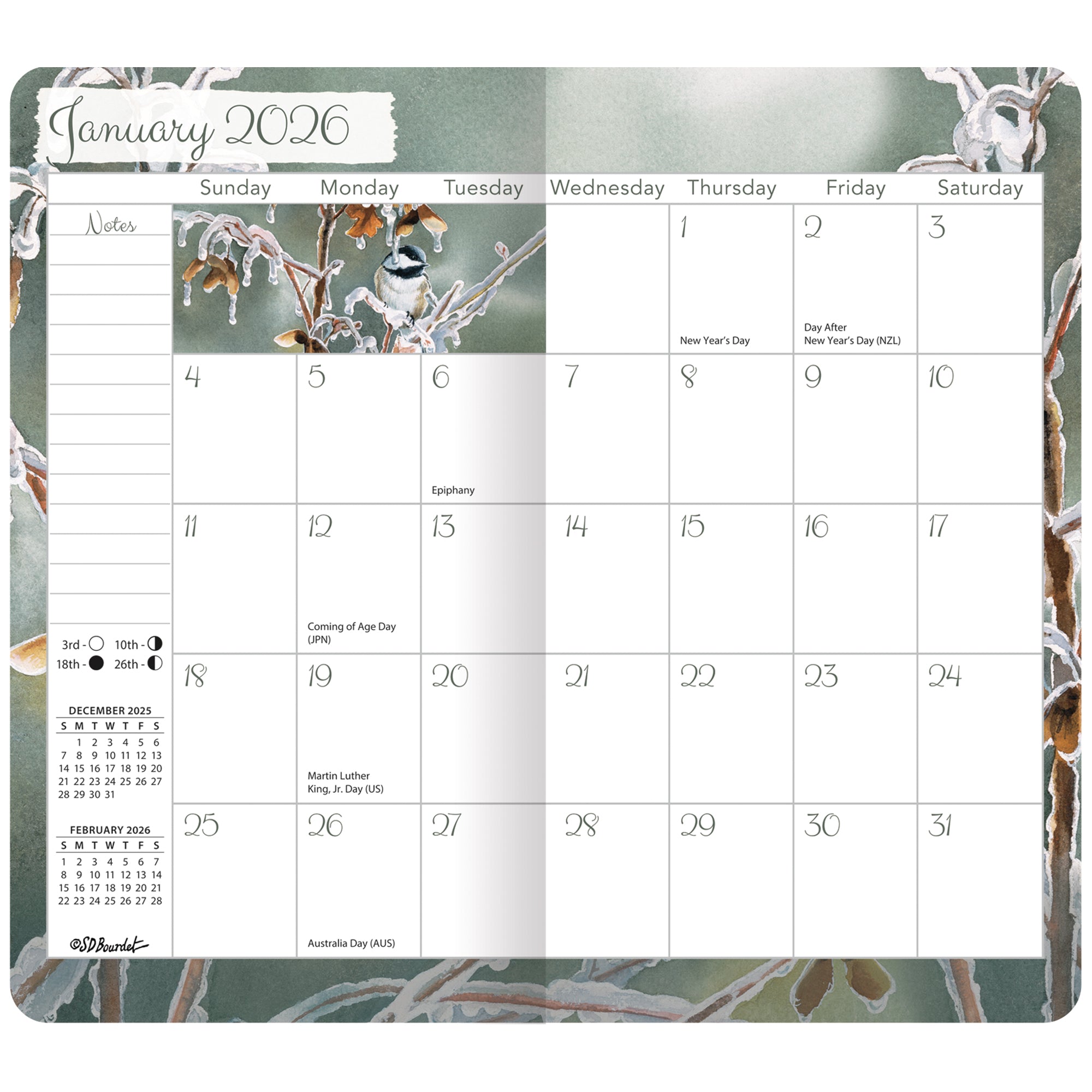 2026 LANG Songbirds™ - Two Year Pocket Diary/Planner