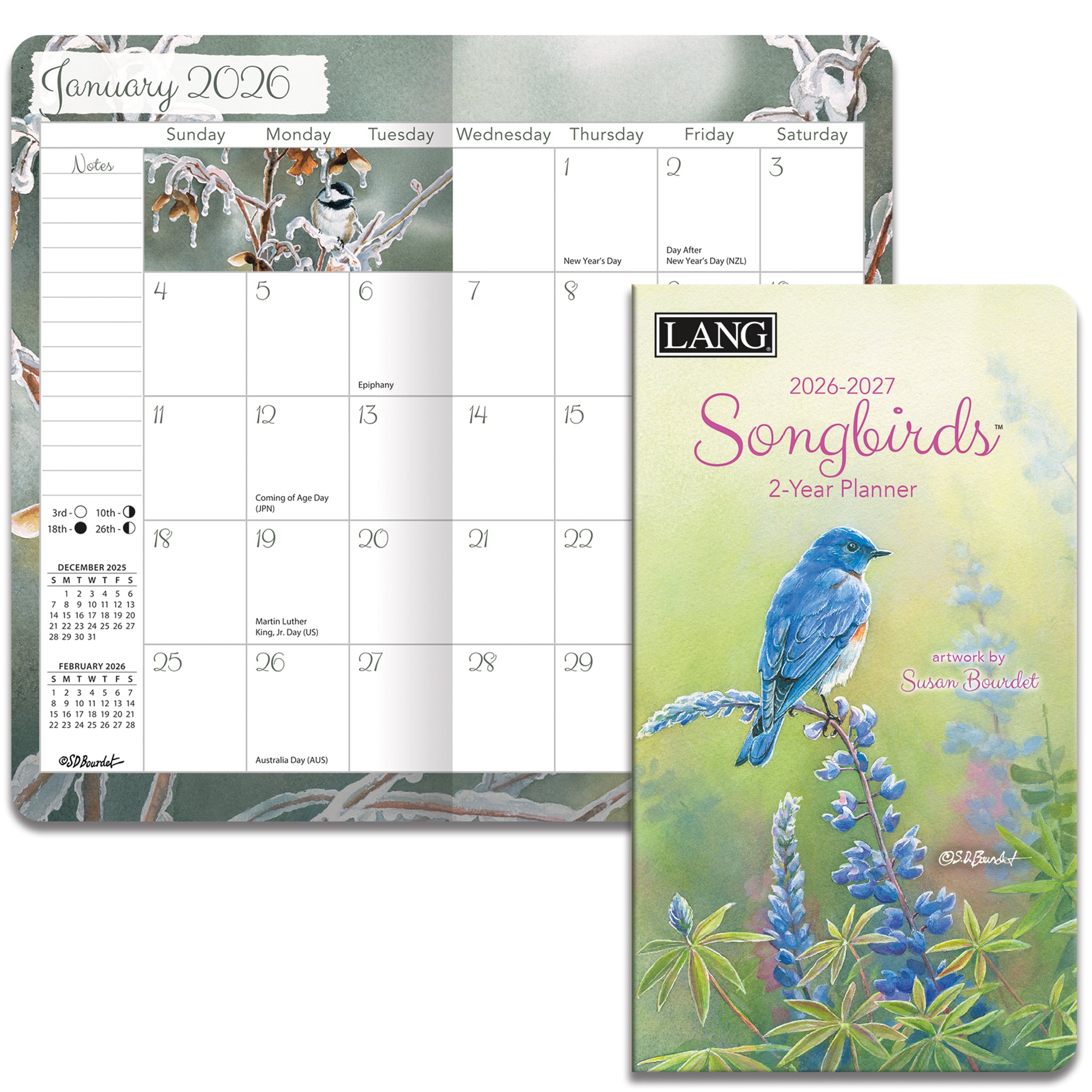2026 LANG Songbirds™ - Two Year Pocket Diary/Planner