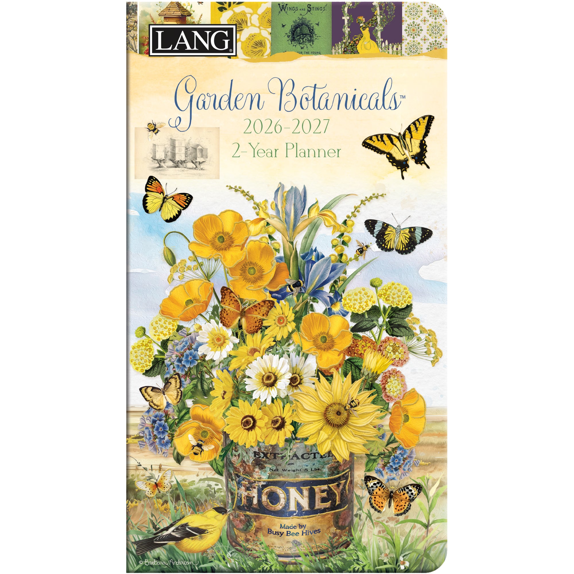 2026 LANG Garden Botanicals - Two Year Pocket Diary/Planner