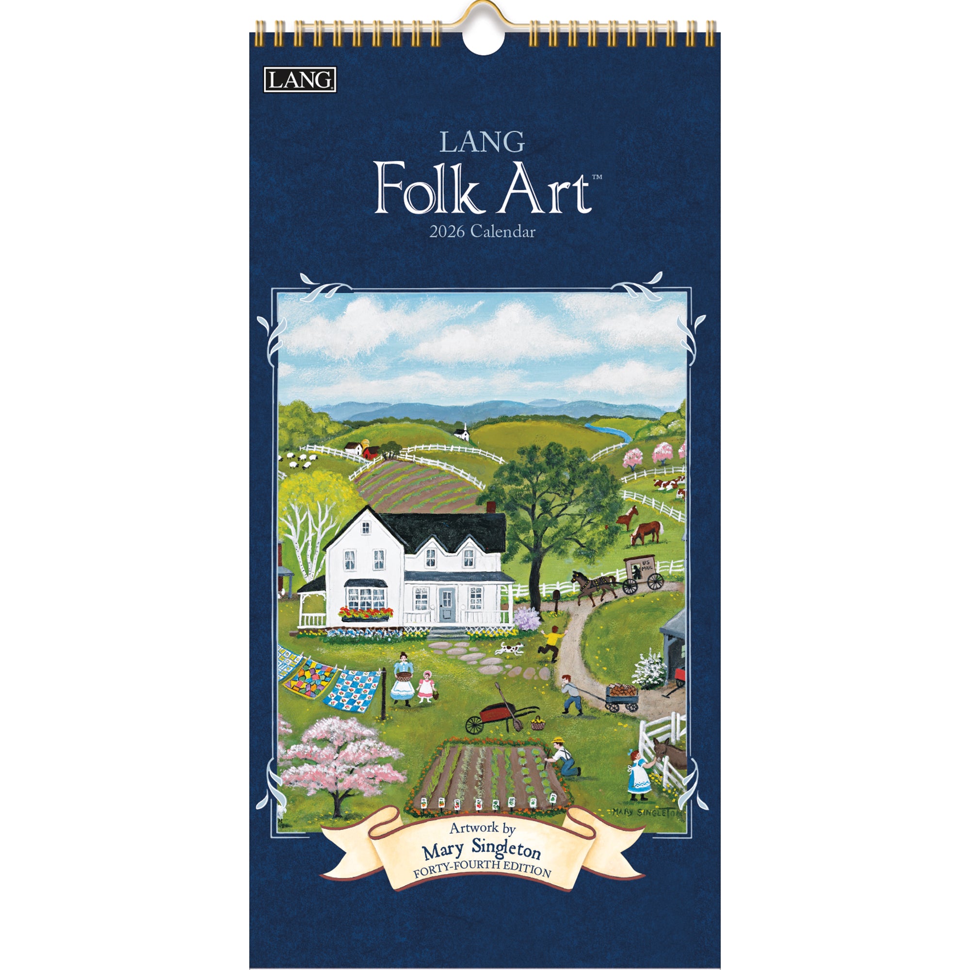 2026 LANG Folk Art™ - Slim Vertical Wall Calendar