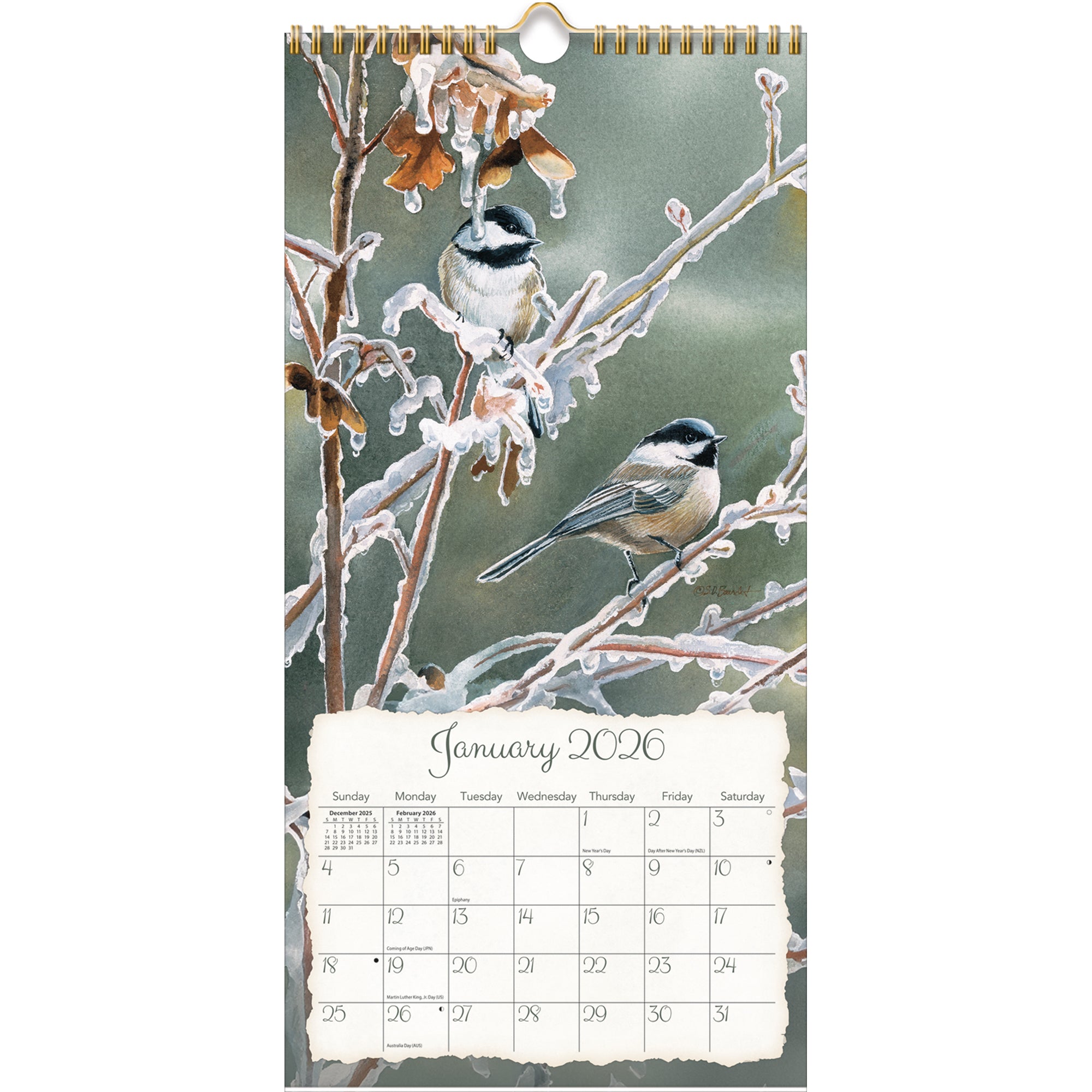 2026 LANG Songbirds™ - Slim Vertical Wall Calendar