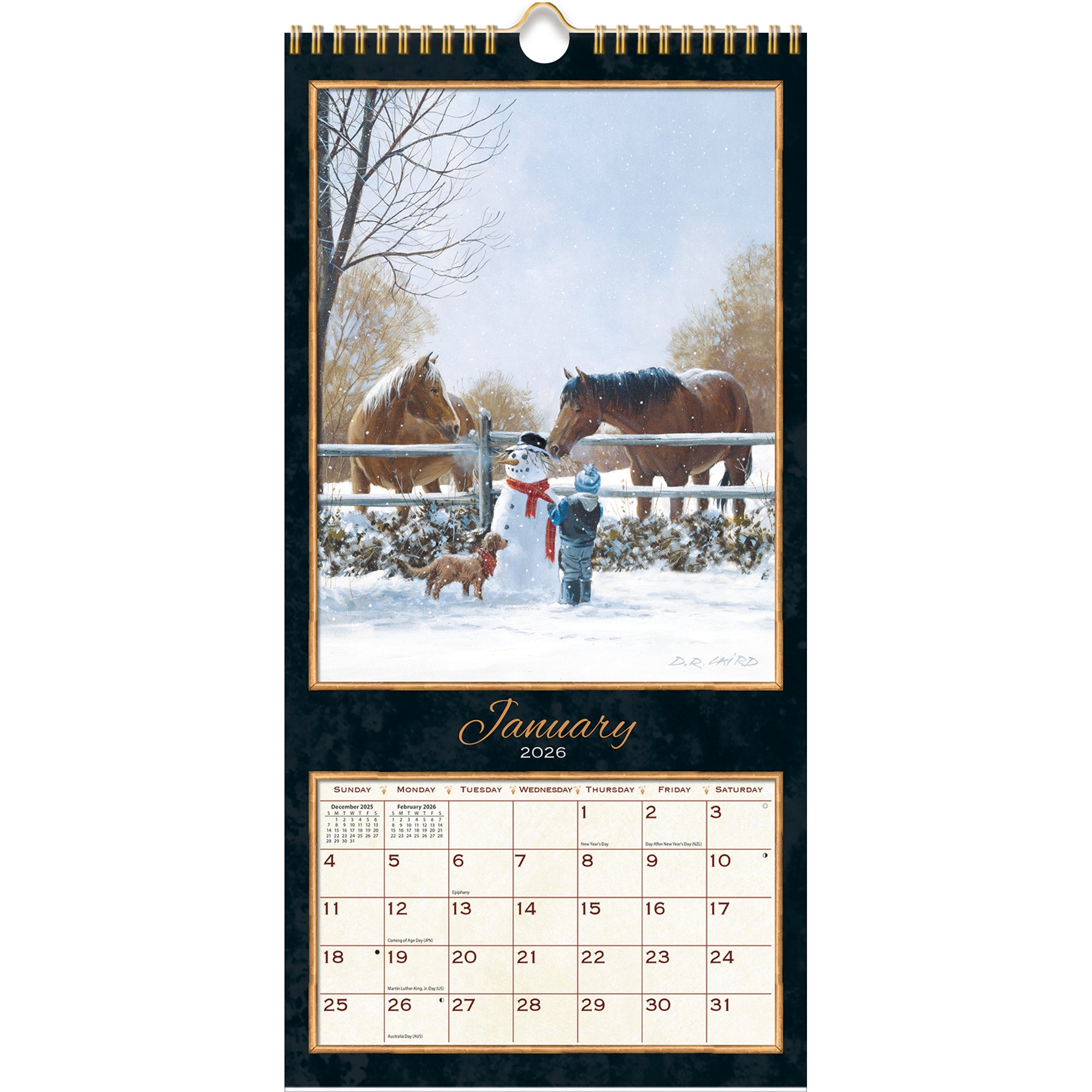 2026 LANG Treasured Times - Slim Vertical Wall Calendar