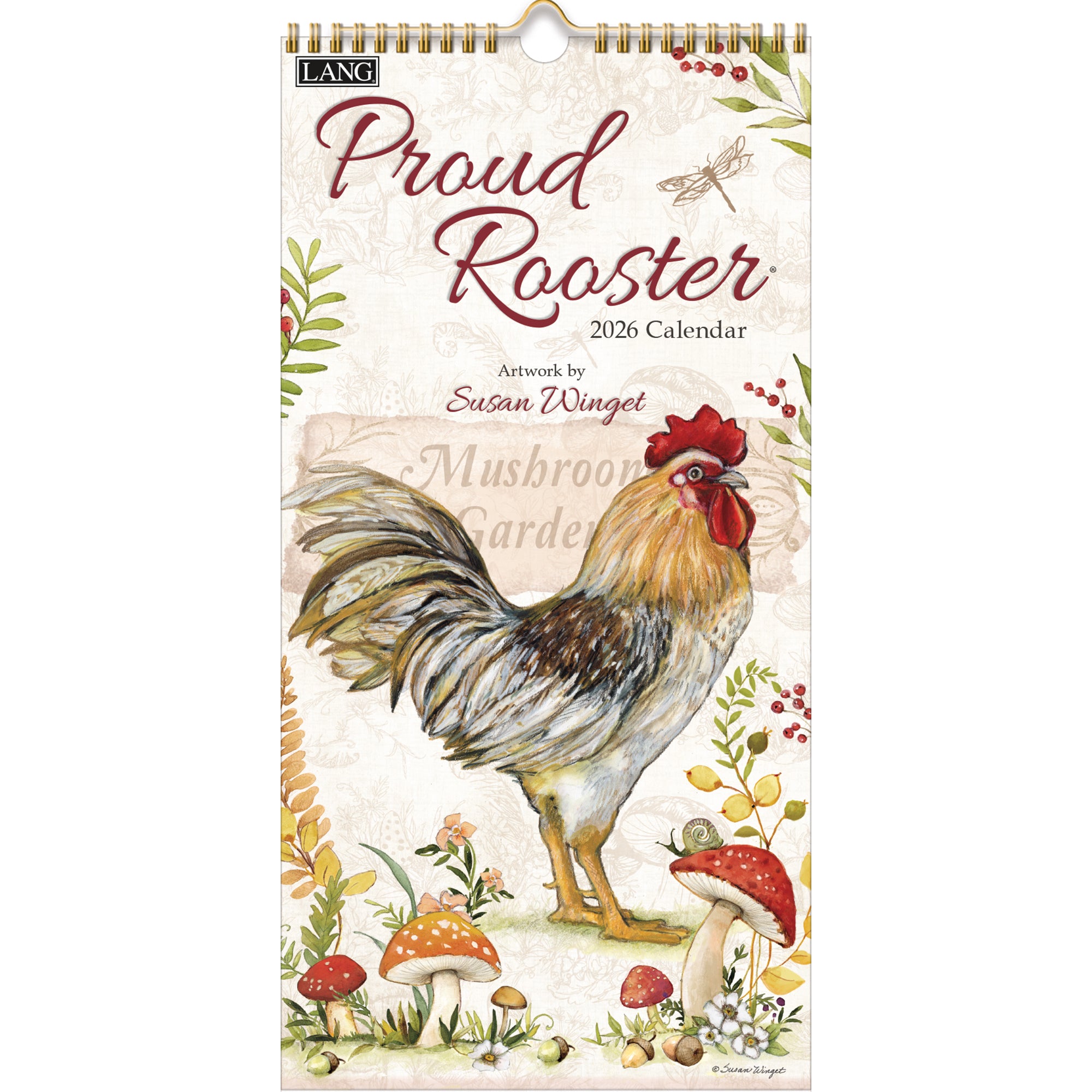 2026 LANG Proud Rooster™ - Slim Vertical Wall Calendar