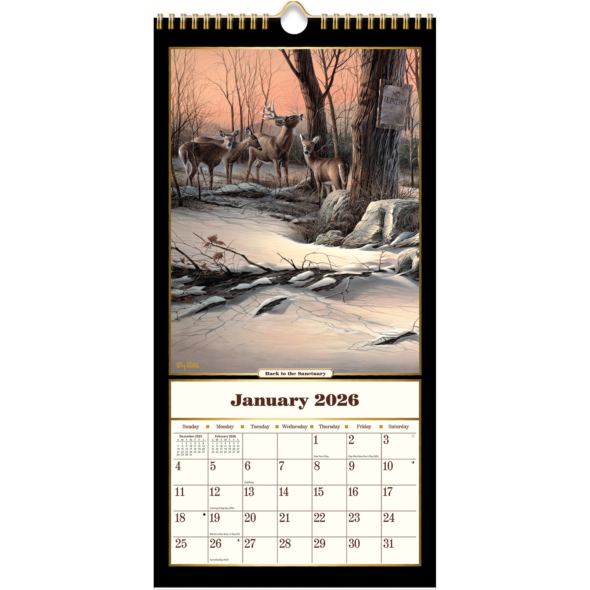 2026 LANG Terry Redlin - Slim Vertical Wall Calendar