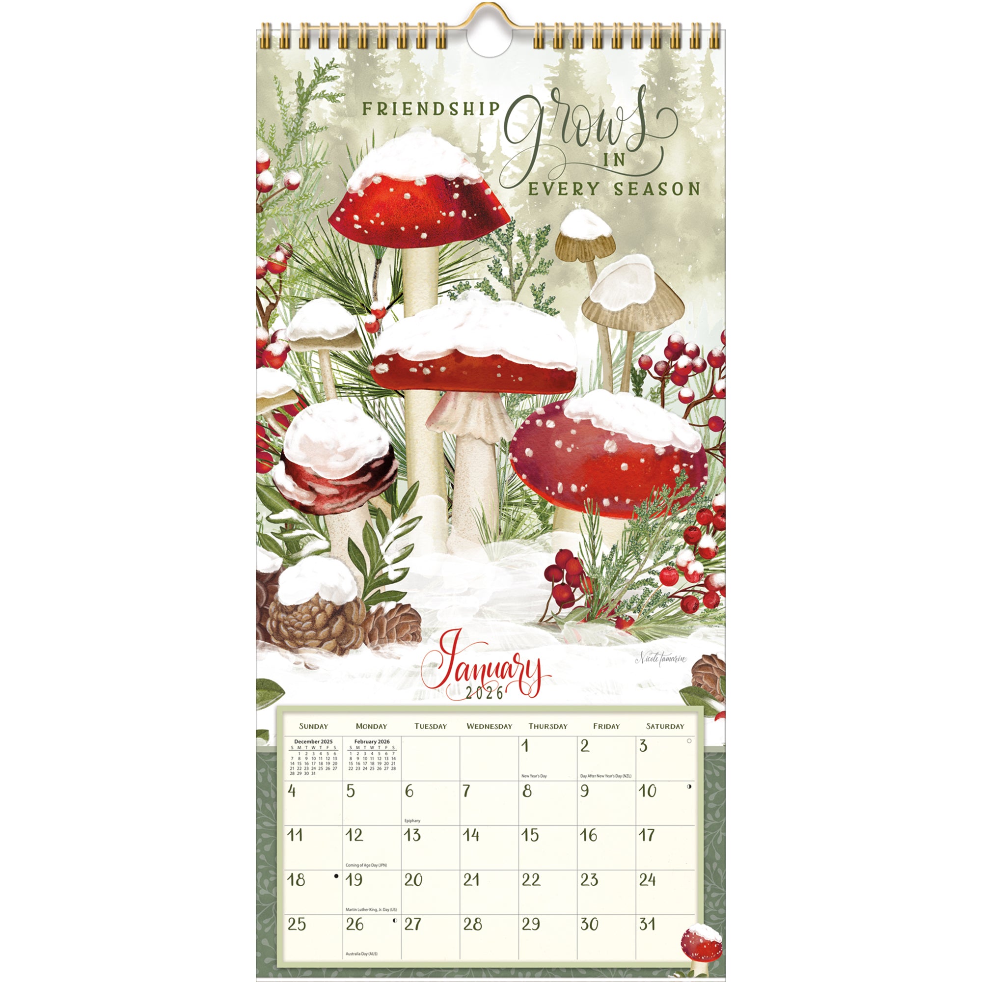 2026 LANG Abundant Friendship™ - Slim Vertical Wall Calendar