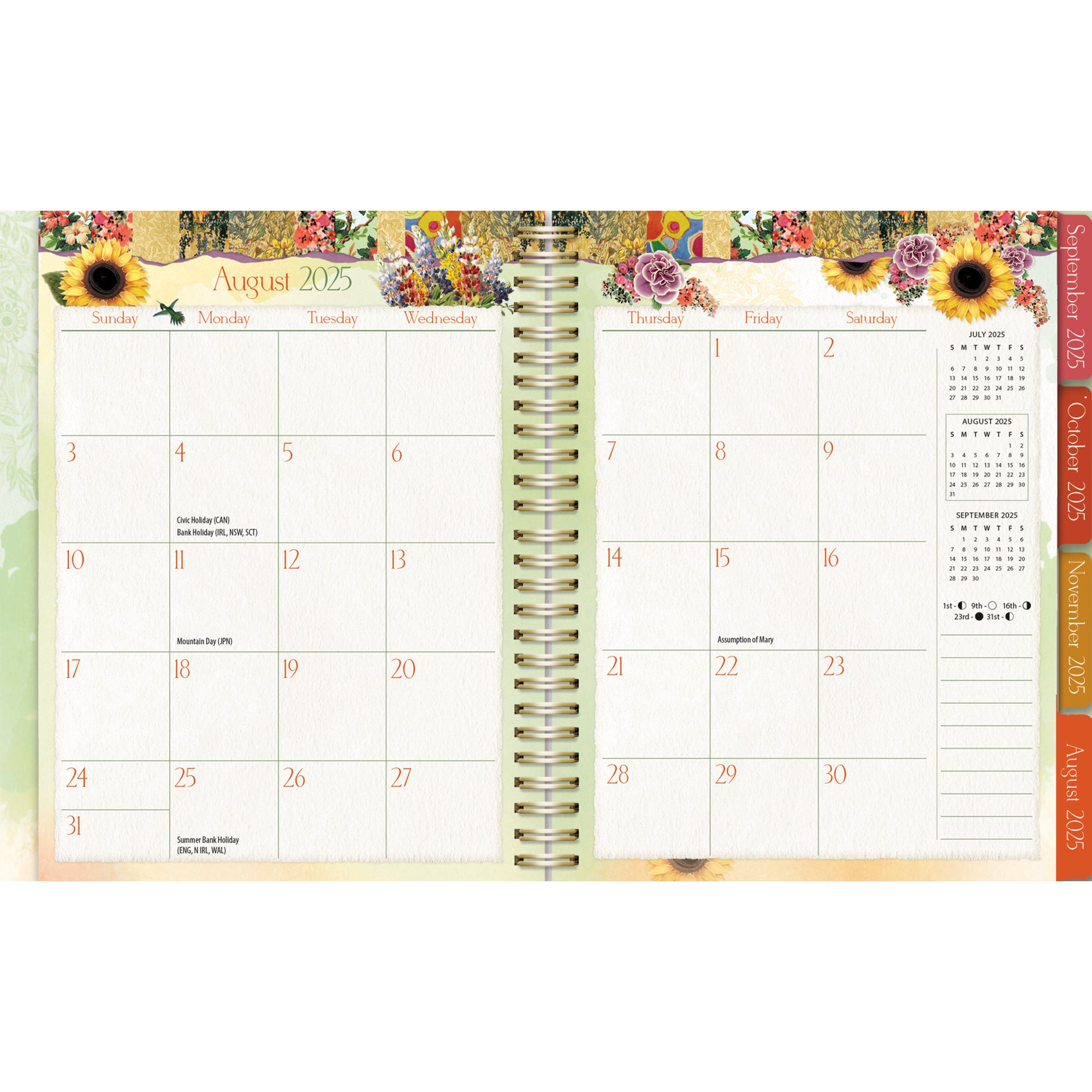 2026 LANG Botanical Gardens - 17 Month Weekly Monthly Agenda Diary/Planner