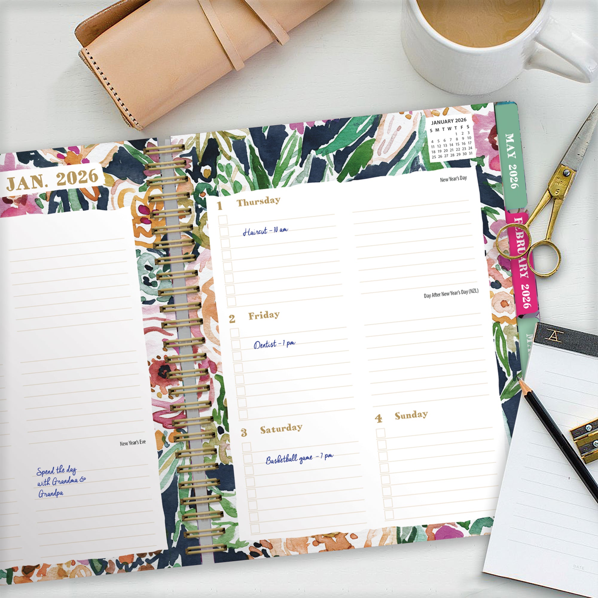 2026 LANG Grow Wild - 17 Month Weekly Monthly Agenda Diary/Planner