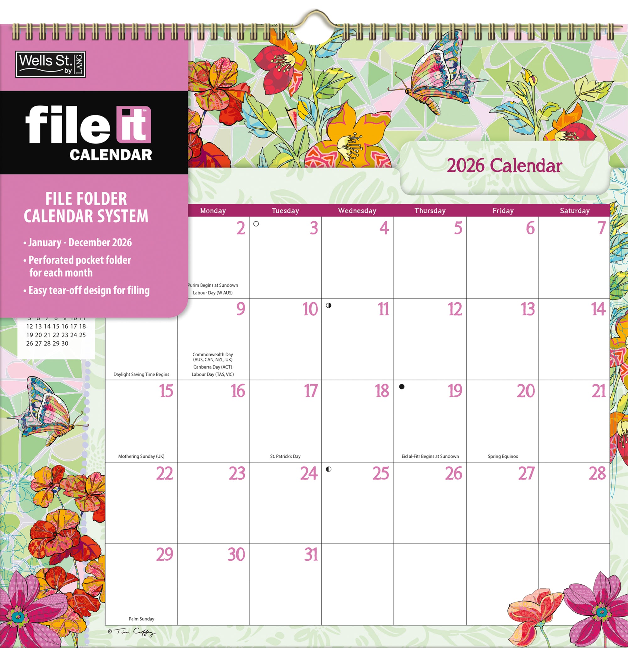 2026 LANG Ladybird - File-It Square Wall Calendar