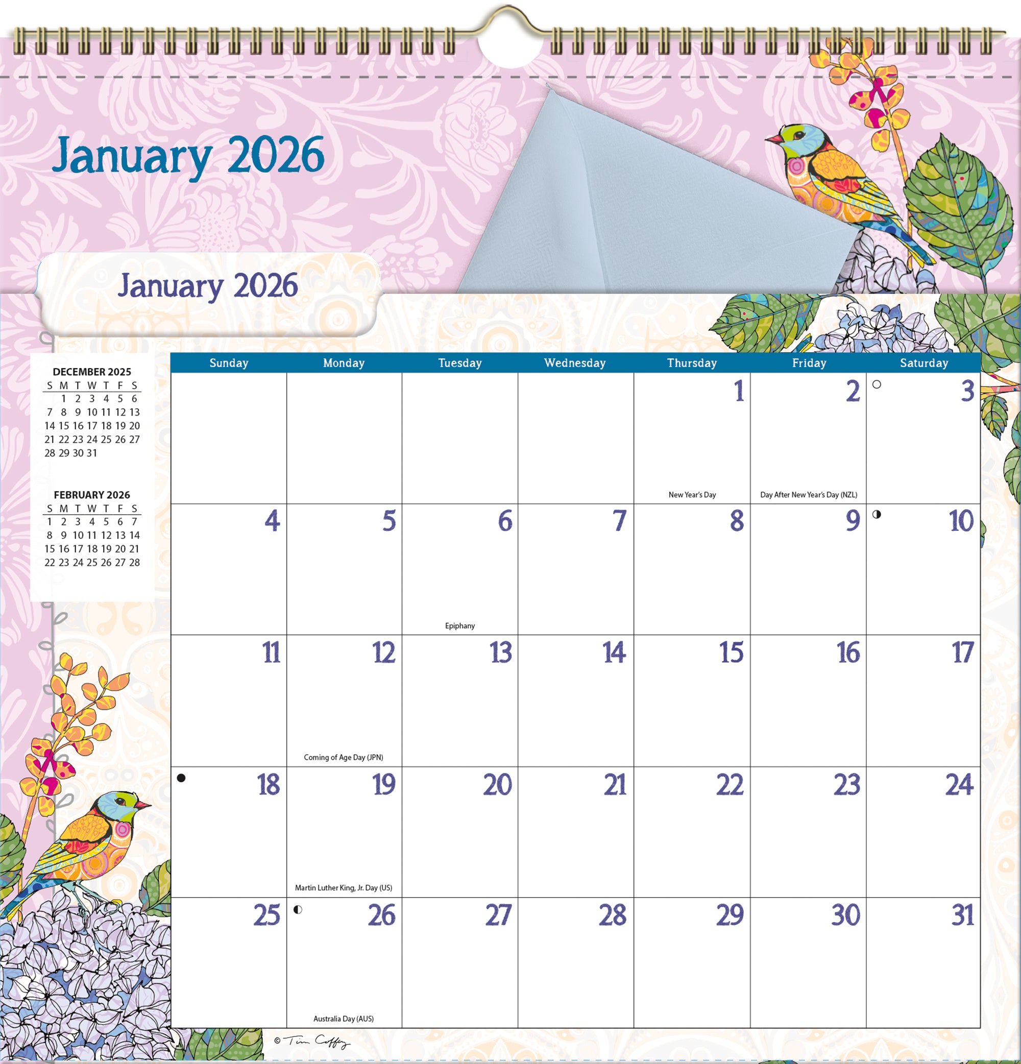 2026 LANG Ladybird - File-It Square Wall Calendar