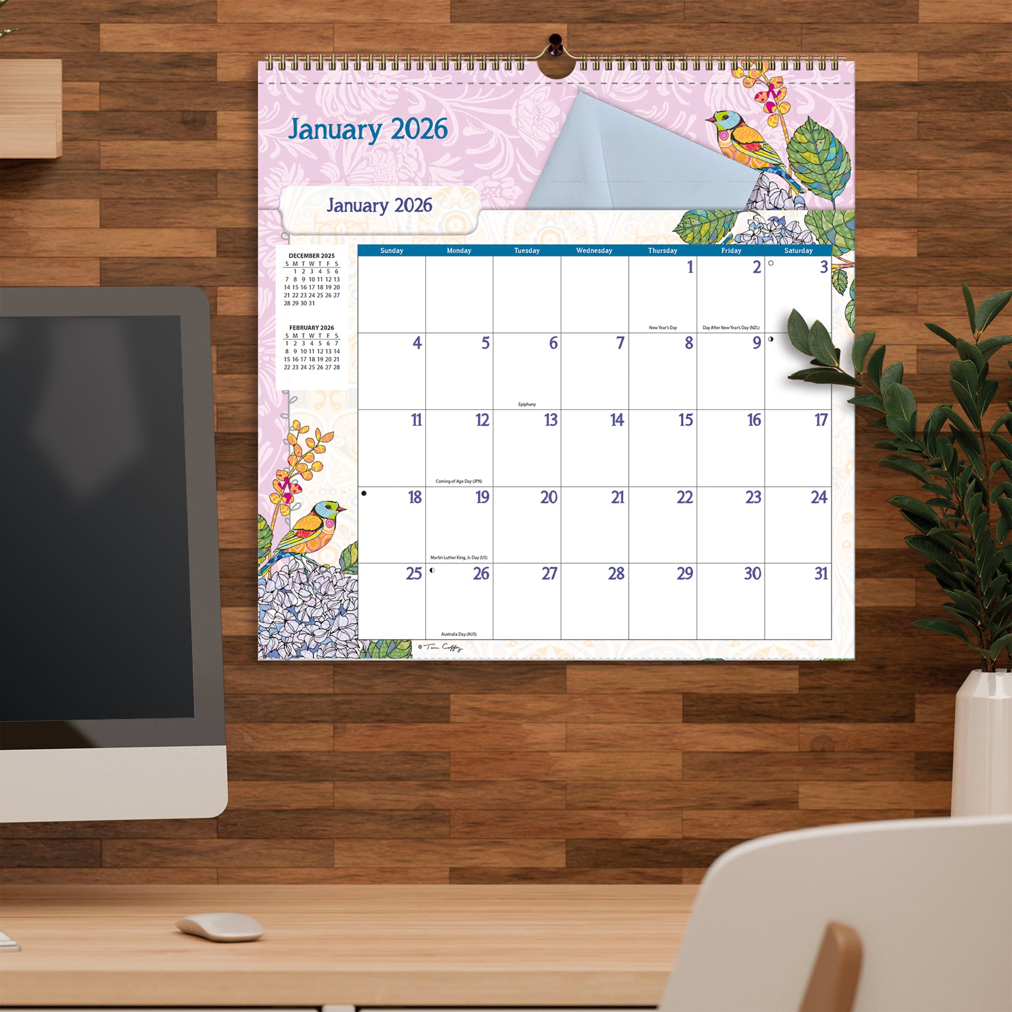 2026 LANG Ladybird - File-It Square Wall Calendar