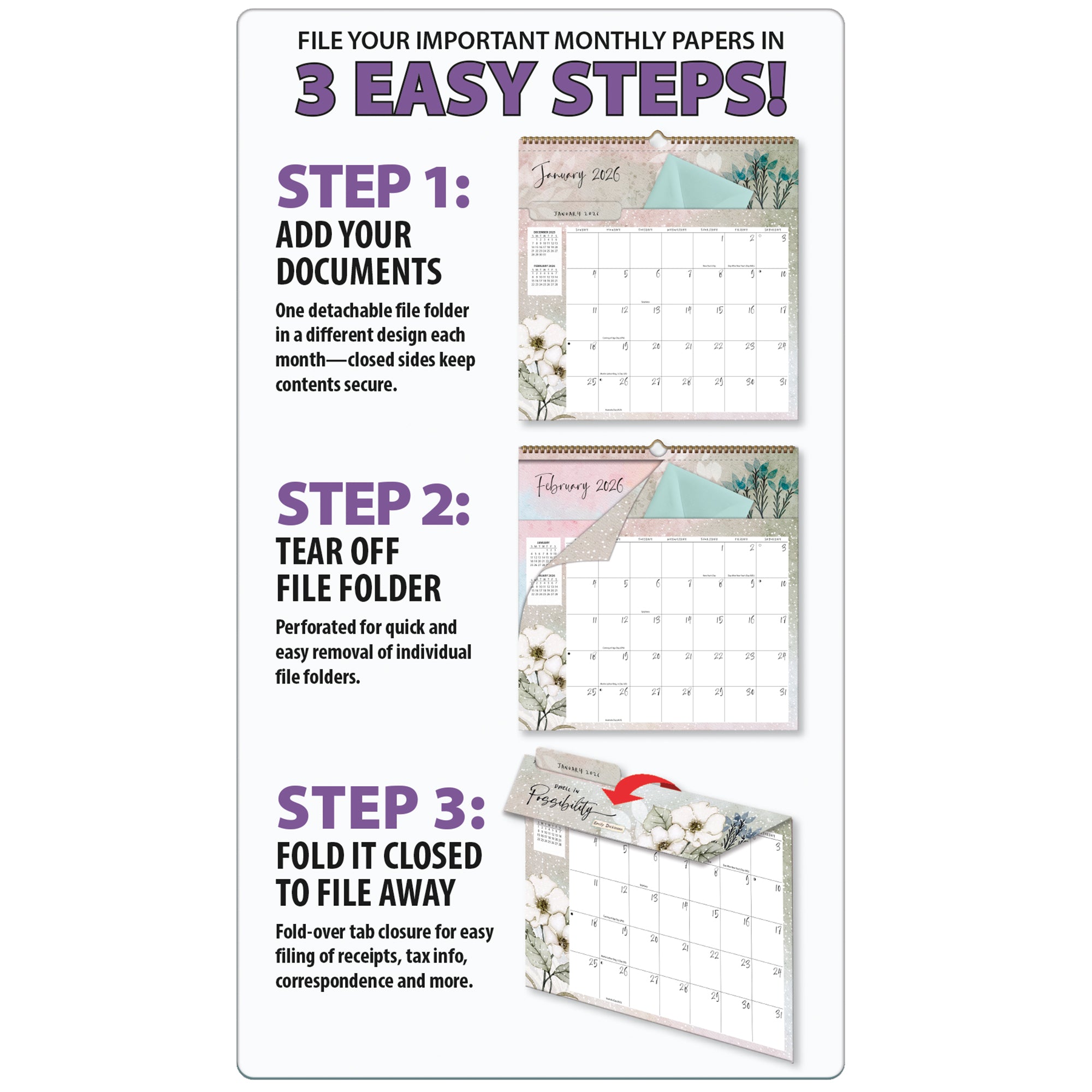 2026 LANG Country Pleasures - File-It Square Wall Calendar