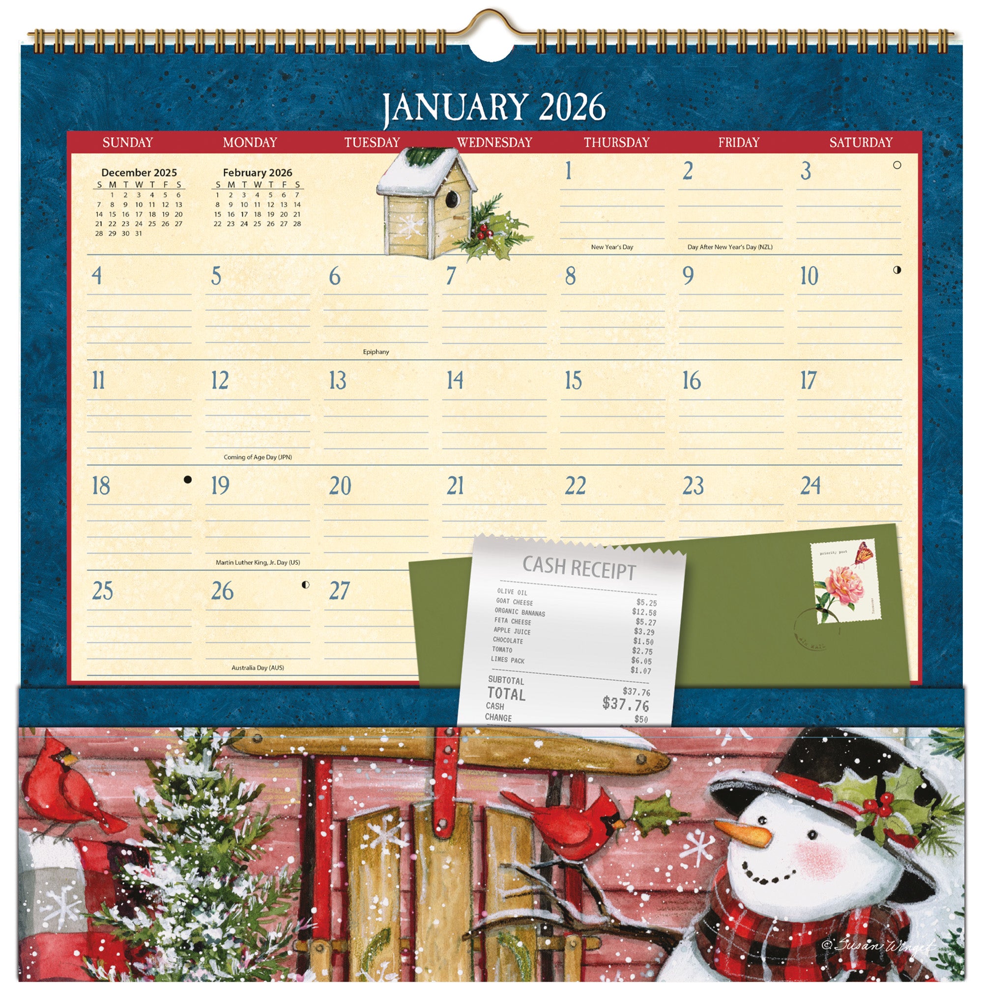 2026 LANG Heart & Home® - Note Nook Square Wall Calendar