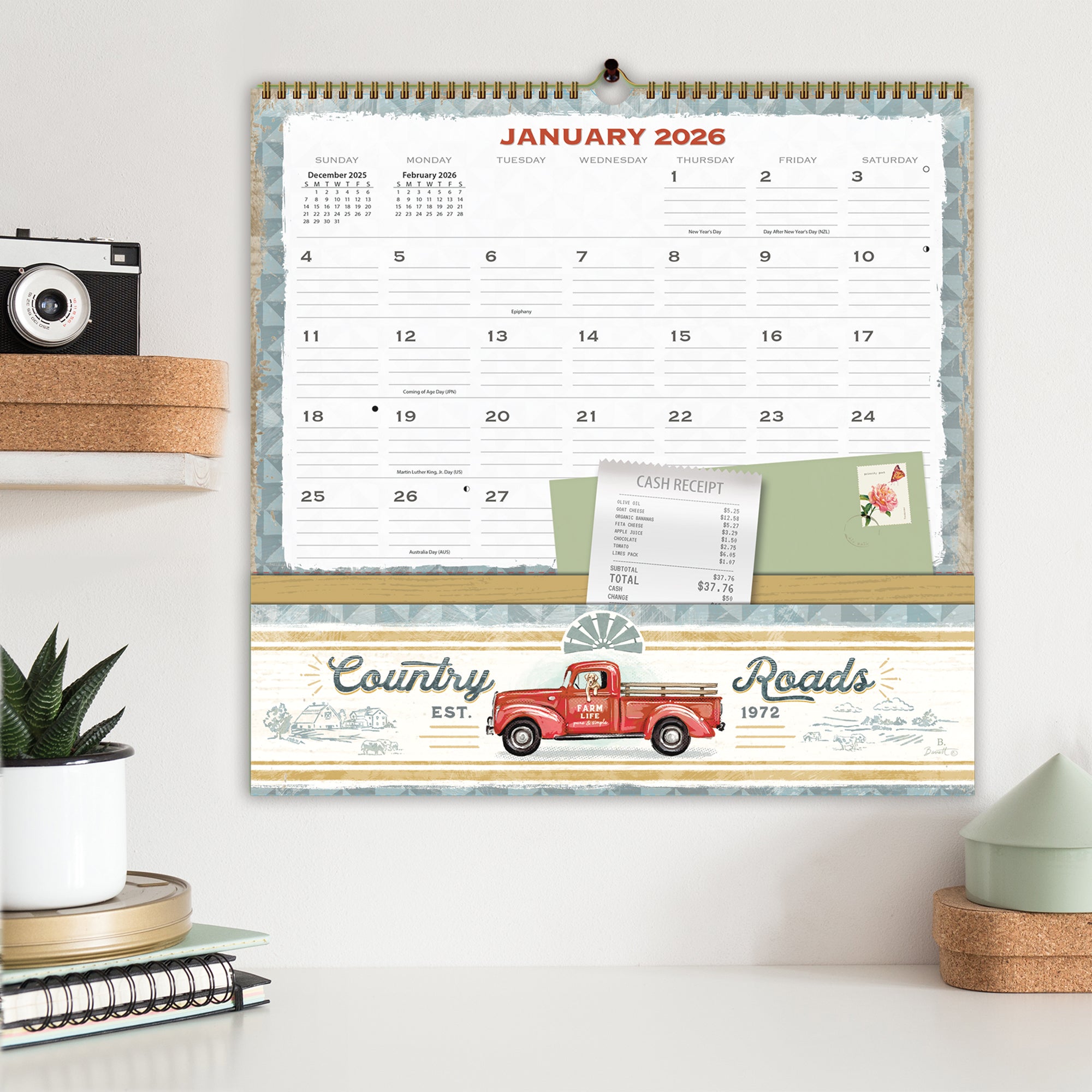 2026 LANG Farm Fresh - Note Nook Square Wall Calendar