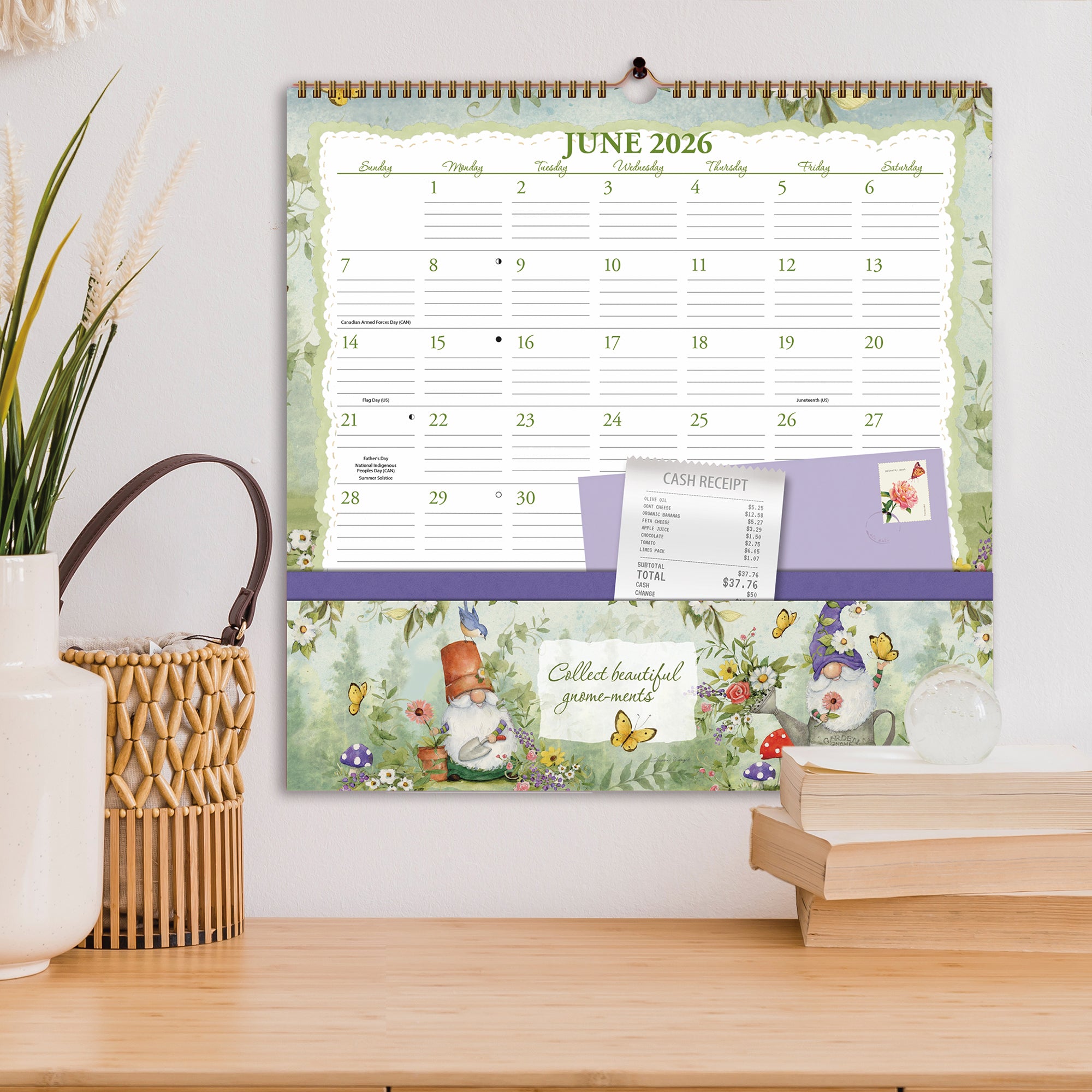 2026 LANG Gnomes - Note Nook Square Wall Calendar