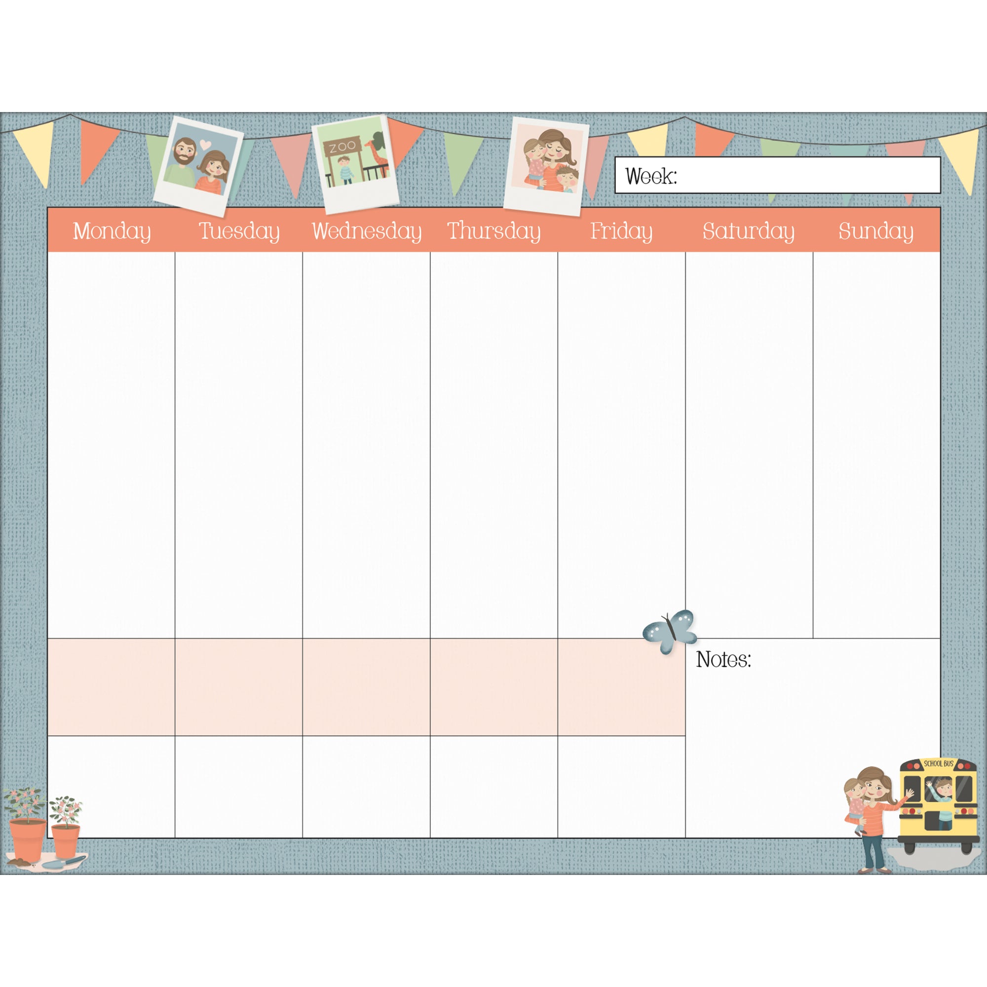 2026 LANG Moms - Plan It Plus Magnetic Square Wall Calendar