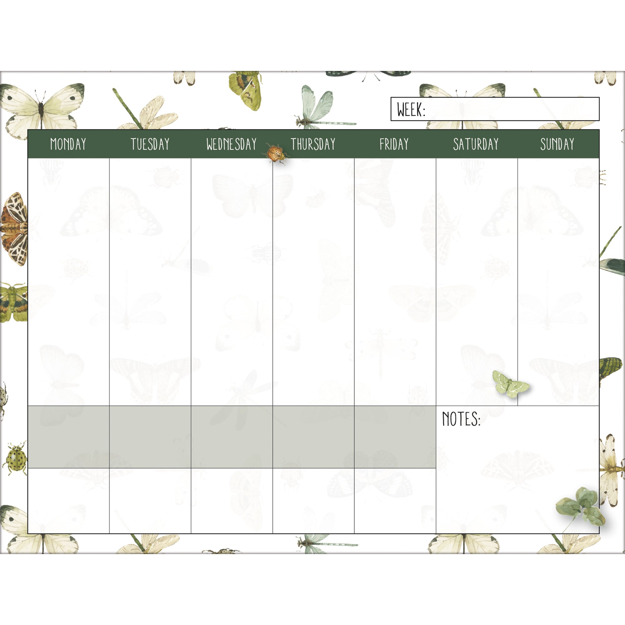 2026 LANG Watercolor Wonder - Plan It Plus Magnetic Square Wall Calendar